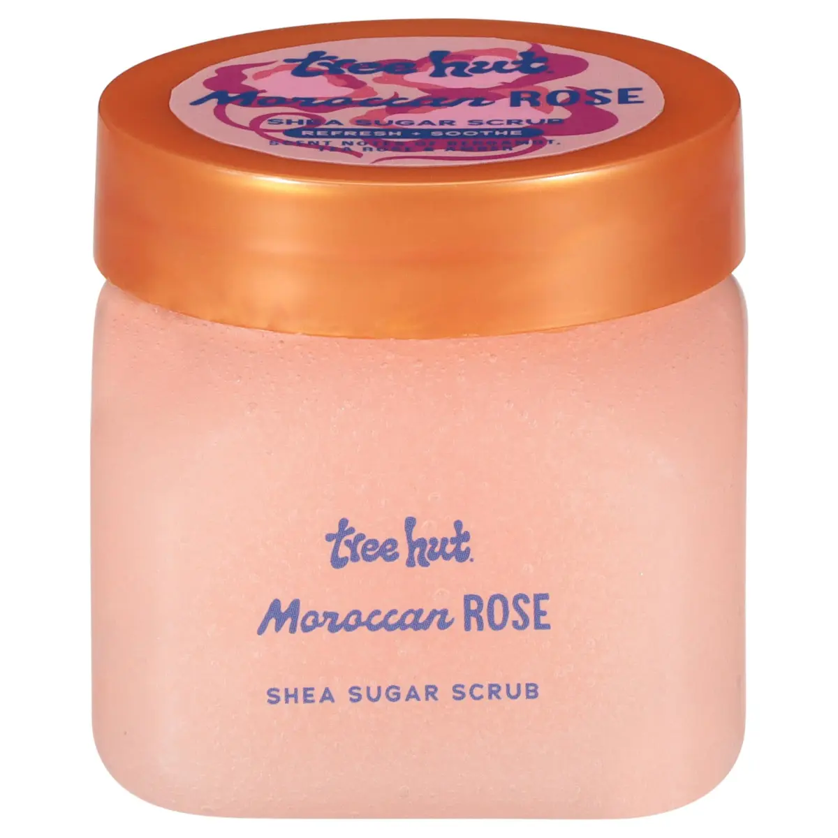 Tree Hut Mini Moroccan Rose Sugar Body Scrub 100ml (3.4 Oz) | Exfoliates Dull Skin - main product image