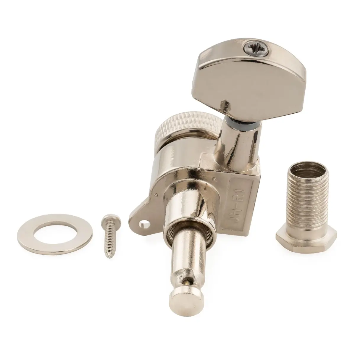 Musiclily Pro R15J Bass Side Locking Tuner 10mm Peg Hole | 15:1 Ratio Nickel - view 4