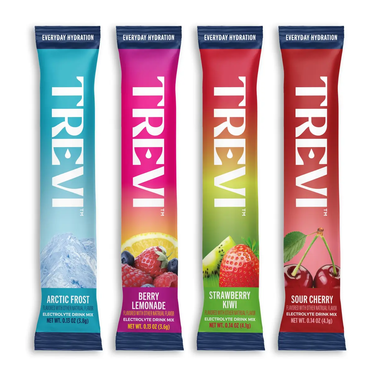 TREVI Electrolytes Powder Packets Variety Pack: Favorites 20 Servings | Sugar-Free Hydration with 3x Electrolytes - main product image