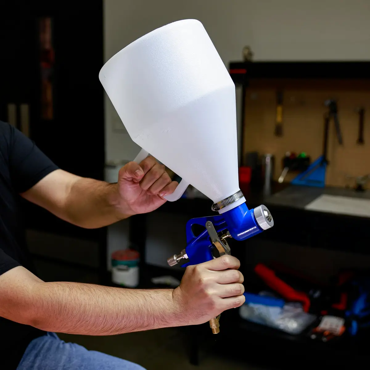 NEIKO 31227A Drywall Texture Sprayer with 1.2 Gallon Hopper Gun & 3 Nozzles | Professional Air-Powered Texture Gun - view 6