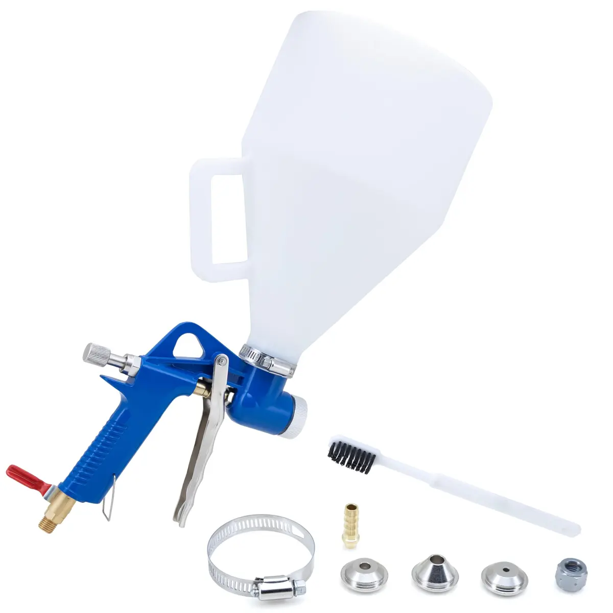 NEIKO 31227A Drywall Texture Sprayer with 1.2 Gallon Hopper Gun & 3 Nozzles | Professional Air-Powered Texture Gun - view 2