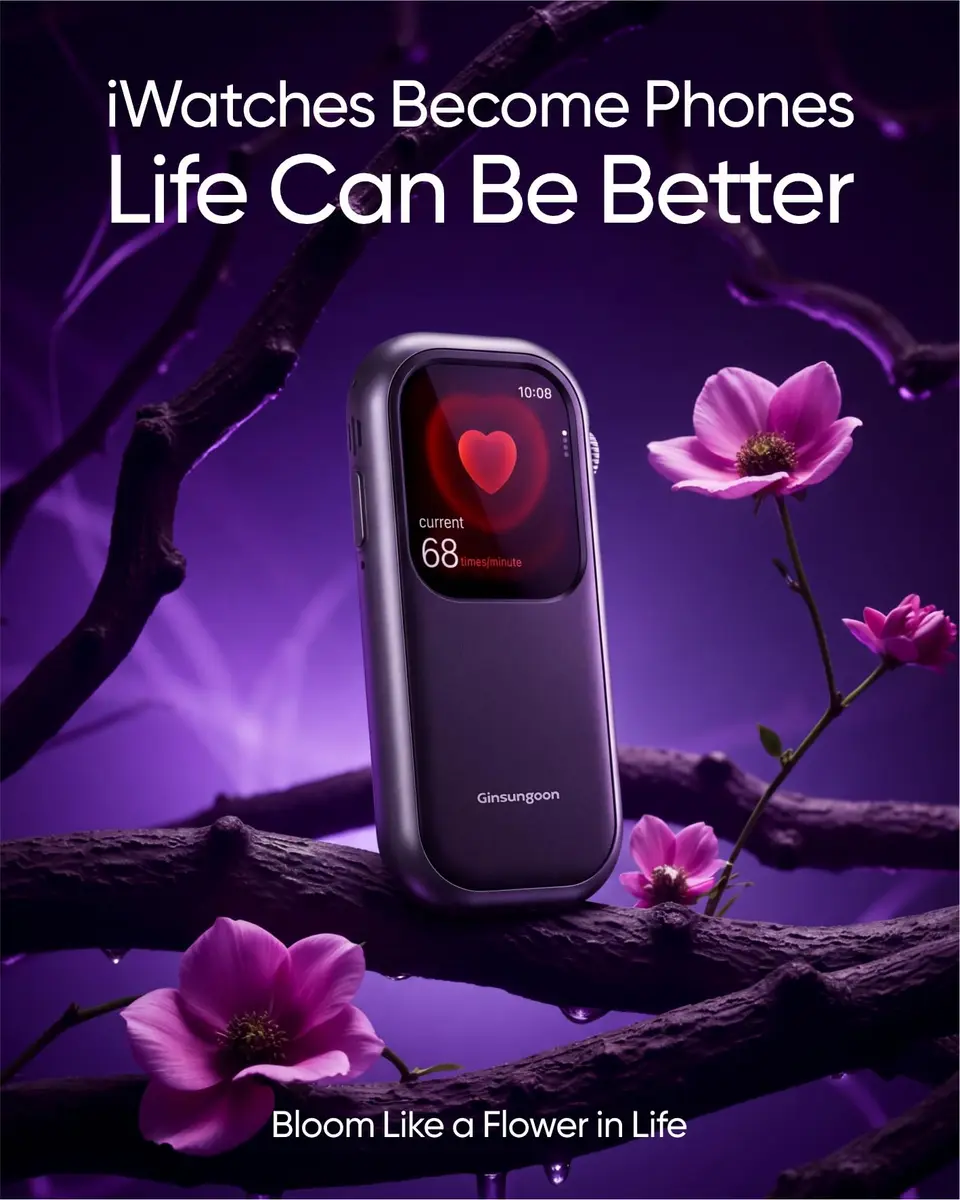 Ginsungoon Apple Watch Ultra 3/2/1 49mm Case | Turns Watch into Smartphone Replacement - view 6