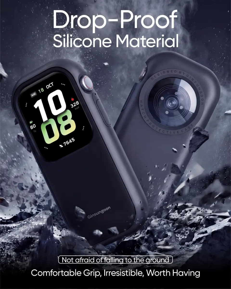 Ginsungoon Compatible with Apple Watch Series 10/11 (46mm) | Smartphone Replacement Case for Apple Watch - view 6
