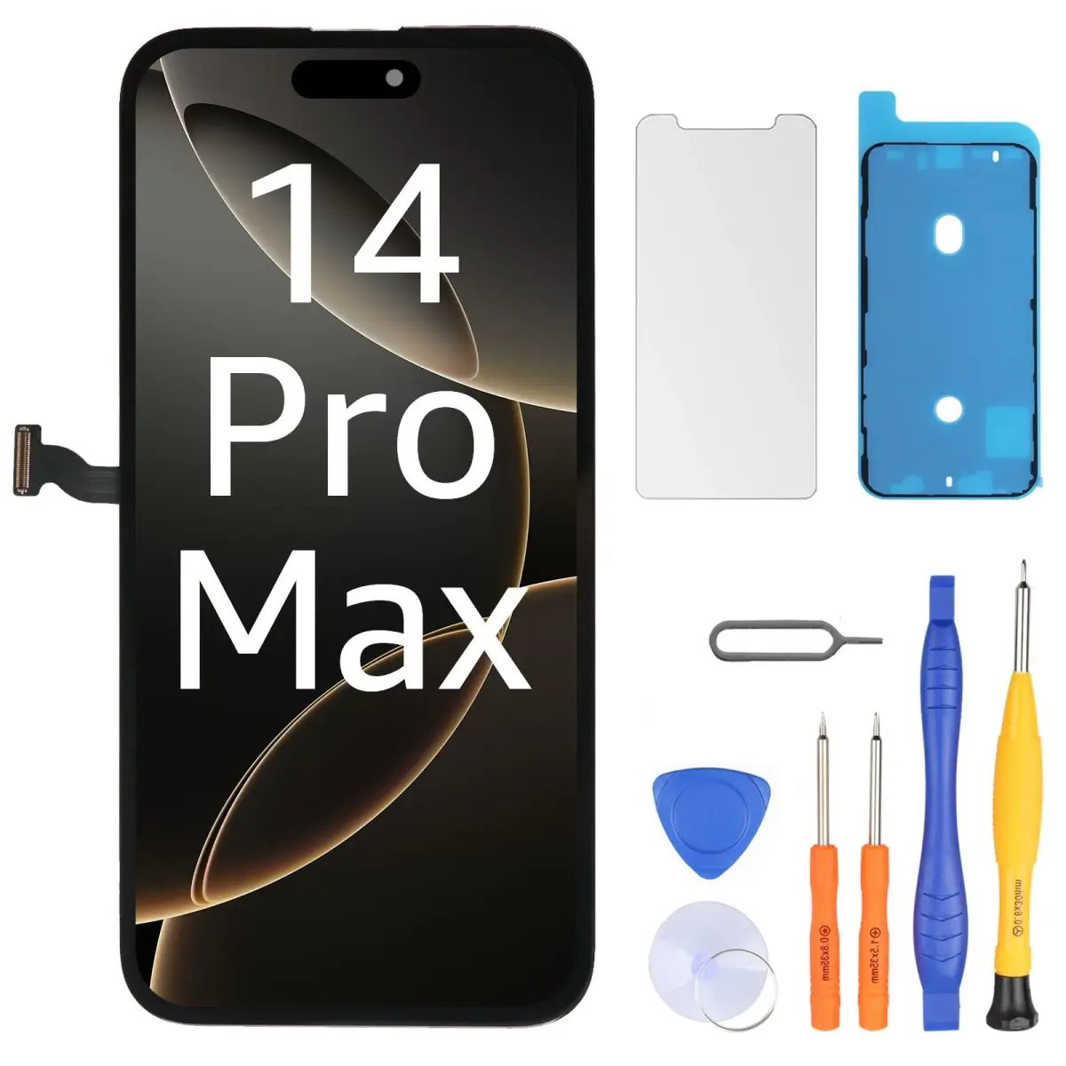 LL TRADER 6.7" LCD Display Screen Replacement for iPhone 14 Pro Max with Repair Kit - main product image