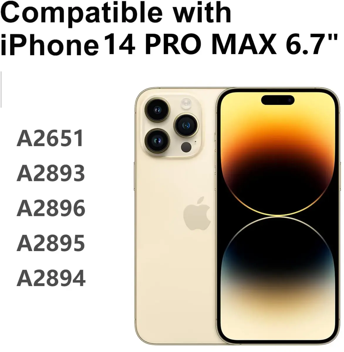 LL TRADER 6.7" LCD Display Screen Replacement for iPhone 14 Pro Max with Repair Kit - view 2