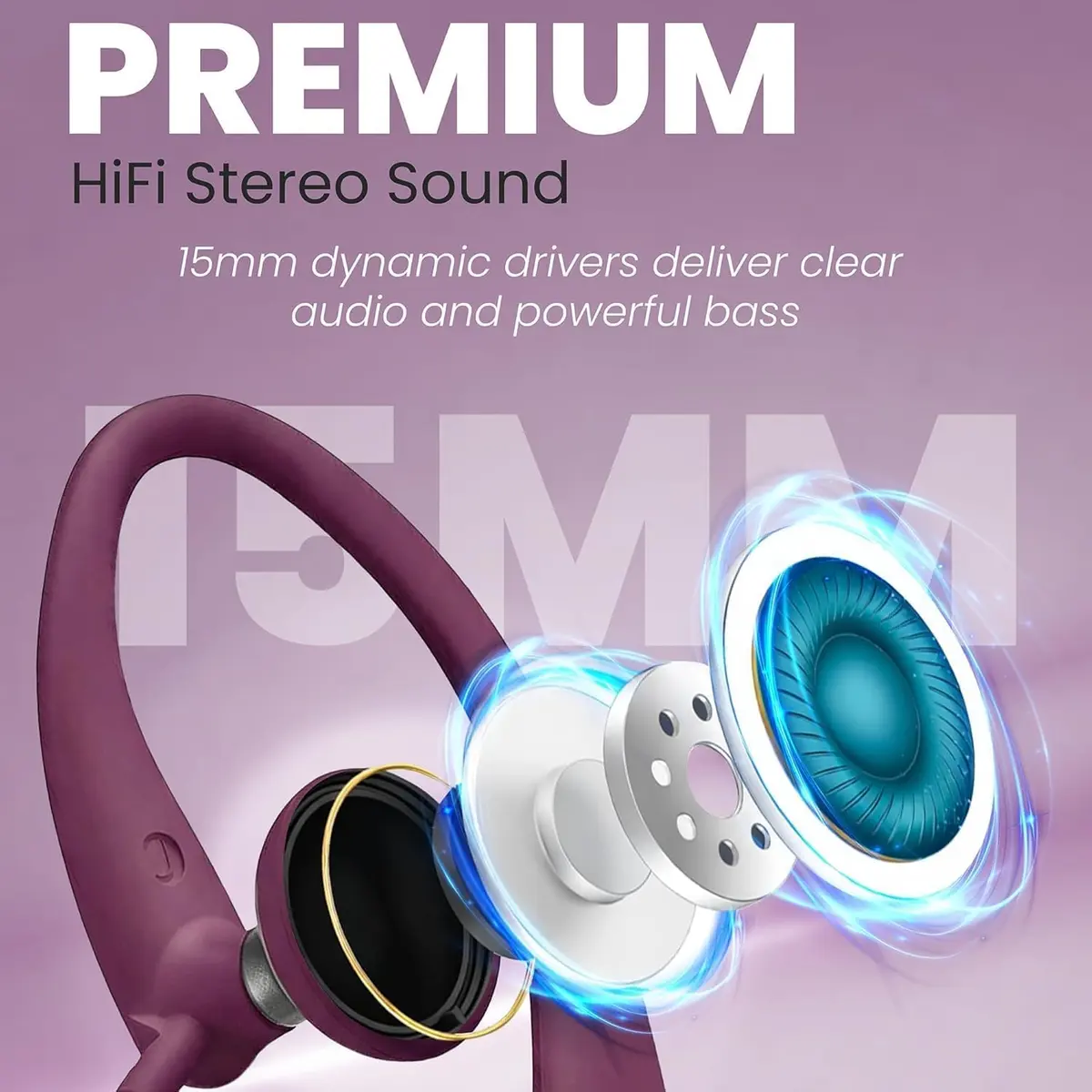 PHILIPS USB-C Wired Earbuds with Microphone & in-Line Control | Secure Fit Sports Headset - view 3