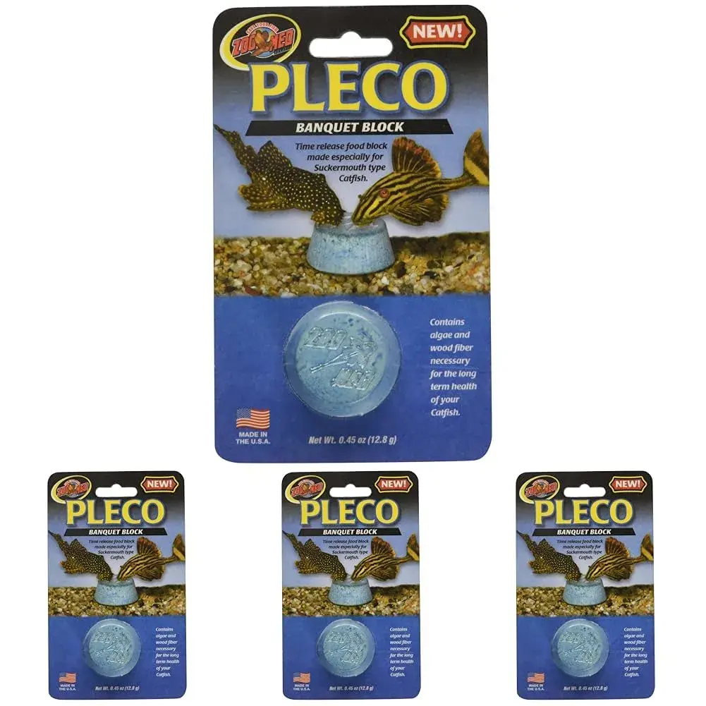 Zoo Med Laboratories Pleco Banquet Block 1.8 oz (81.6 g) | Time-Release Vacation Feeder for Catfish - main product image