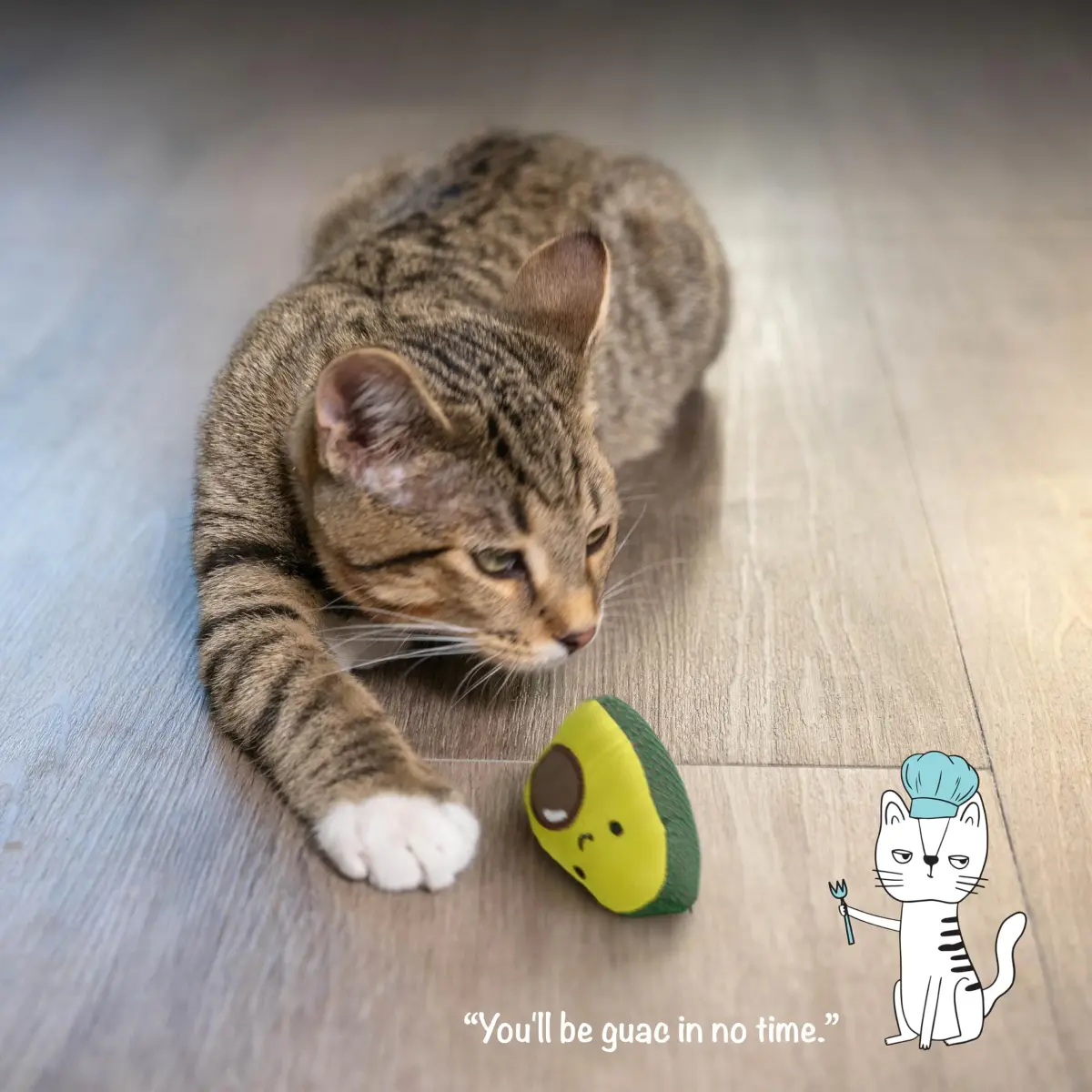 Catstages Lil' Avocato Cat Toy, Interactive Plush Avocado with Catnip, Kicker & Chew Toy for Indoor Cats, Pack of 2 | Encourages Active Play & Dental Health - view 6