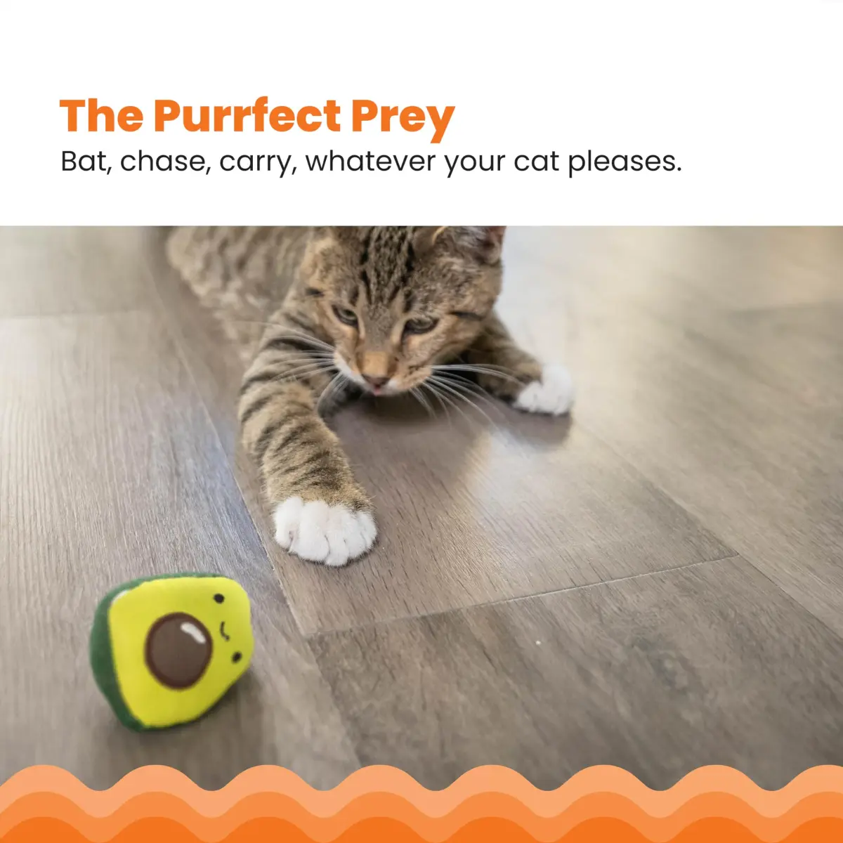 Catstages Lil' Avocato Cat Toy, Interactive Plush Avocado with Catnip, Kicker & Chew Toy for Indoor Cats, Pack of 2 | Encourages Active Play & Dental Health - view 2