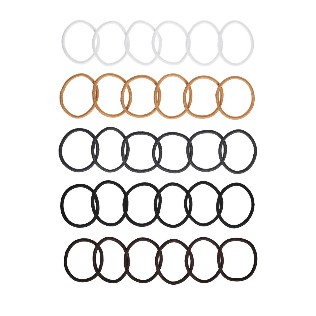 Goody Ouchless Elastic Hair Ties - 60 Count (Pack of 2) | No-Snag, No-Damage Hold for All Hair Types - view 2