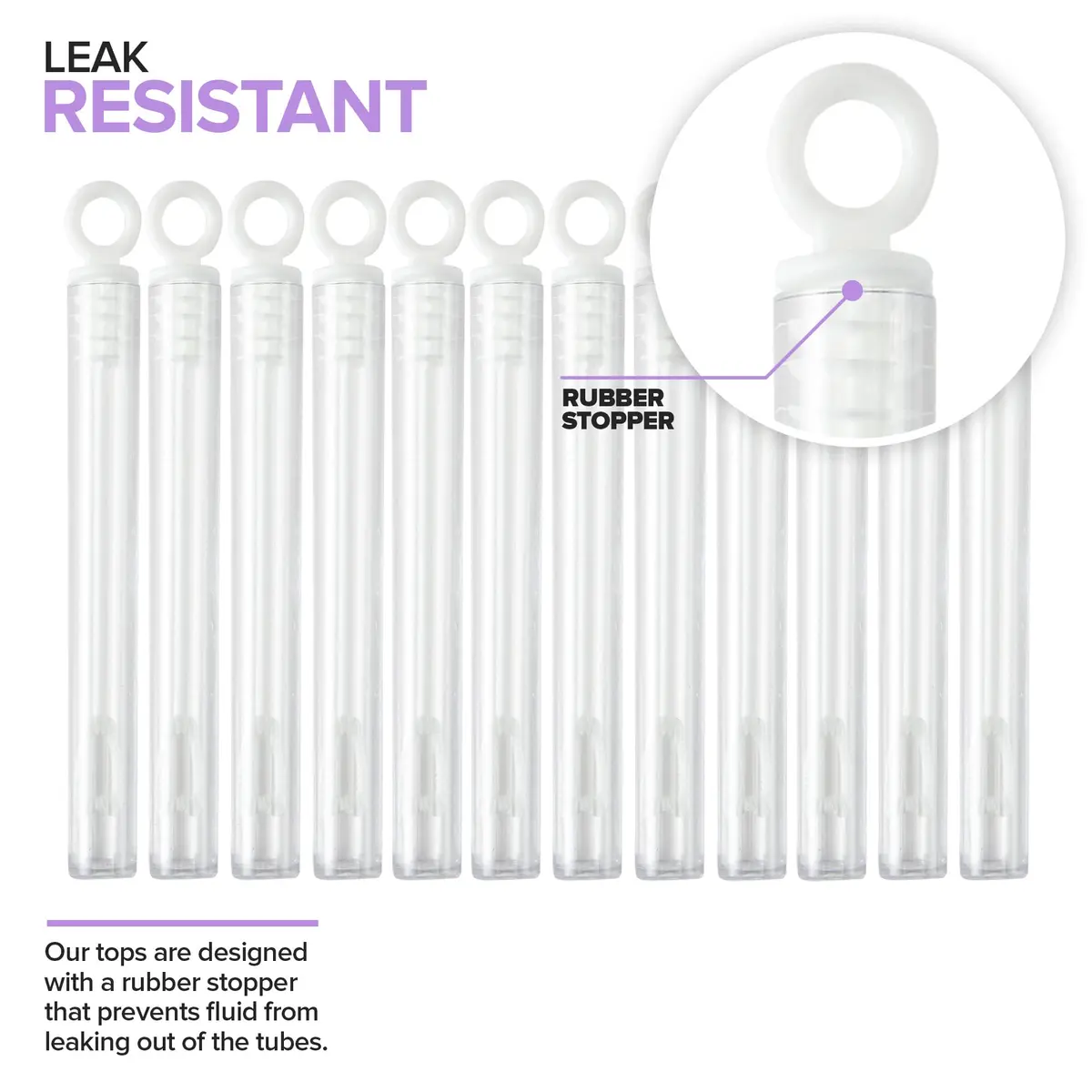 Stock Your Home Wedding Bubbles Bulk - White Circle Top Wands (200 Count) | Wedding Bubble Favors for Guests - view 3