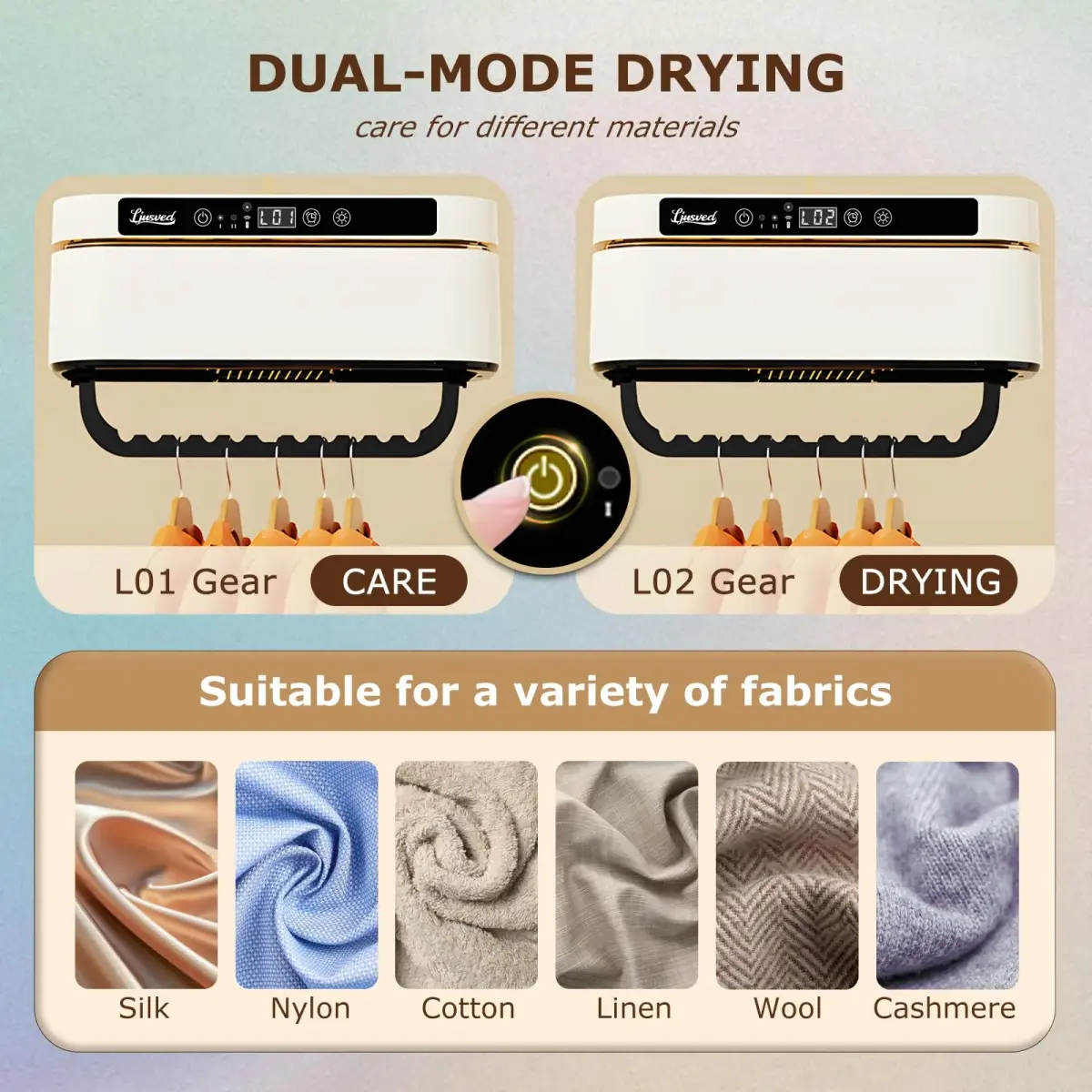 Ljusved 3-in-1 Portable Clothes Dryer and Shoe Dryer 1.67 kg (3.68 lb) | Fast Drying for Apartments and Travel - view 4