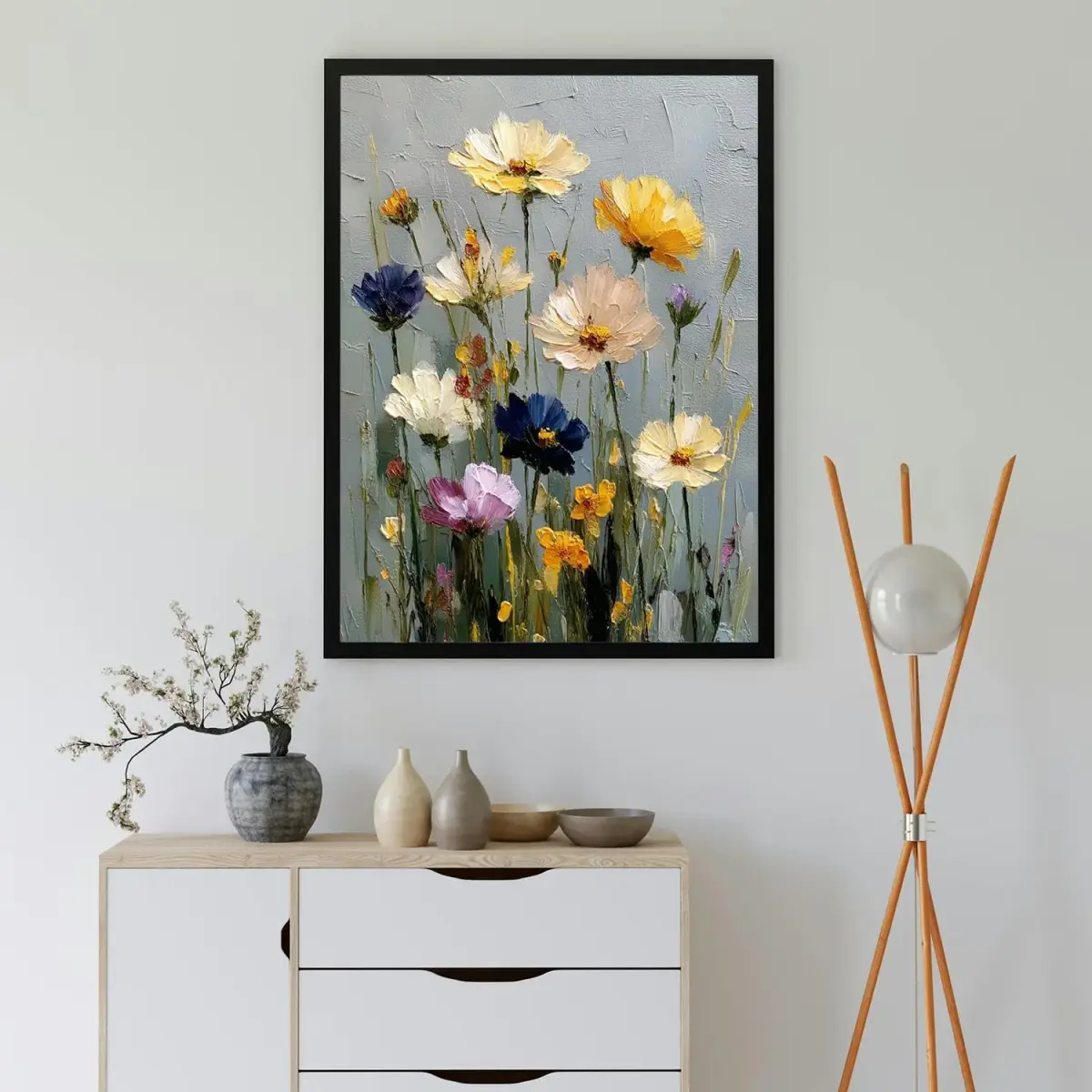 MBNTJHT Wild Flowers Stamped Cross Stitch Kit 30x40cm (11CT) | Easy Beginner Embroidery Art Craft - view 3