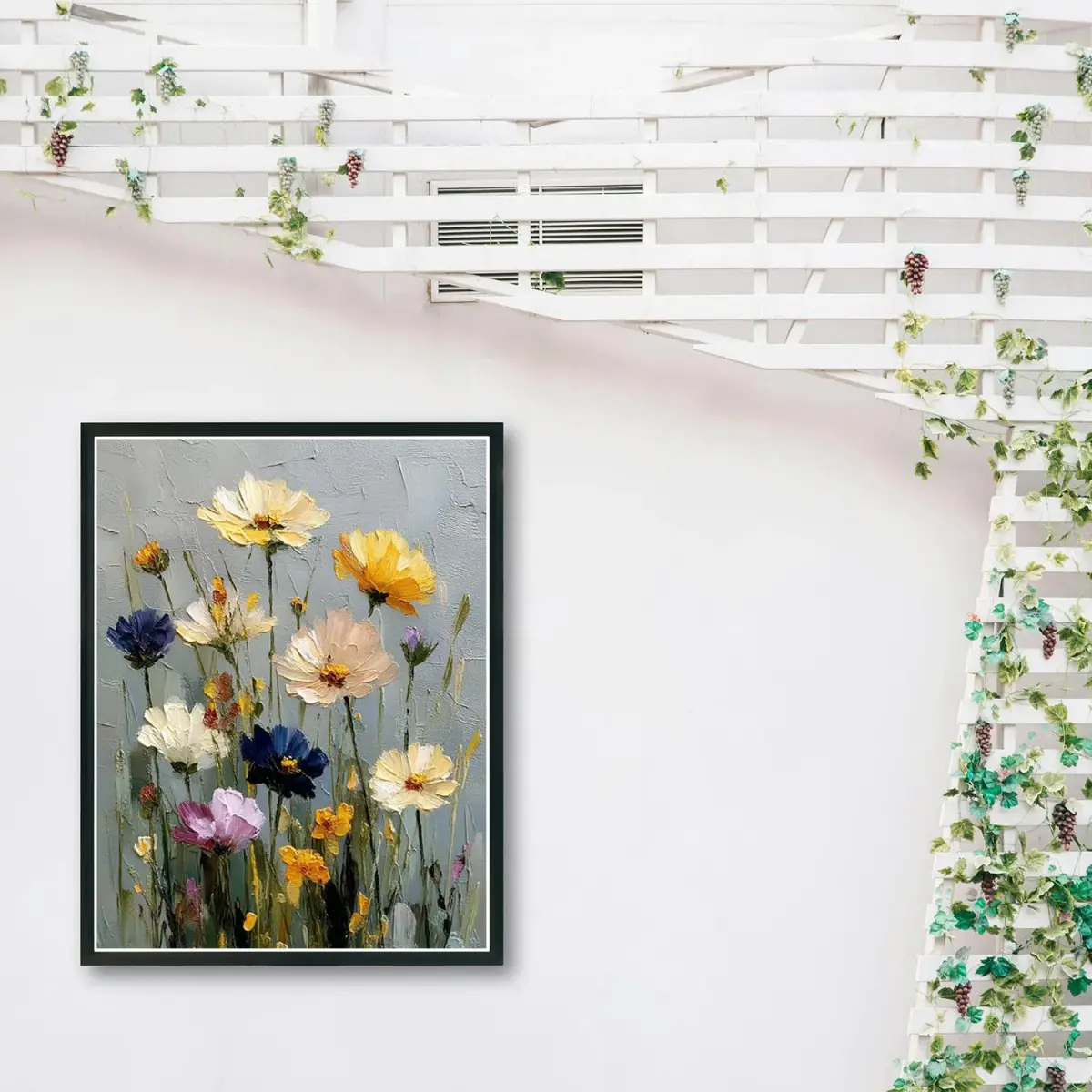 MBNTJHT Wild Flowers Stamped Cross Stitch Kit 30x40cm (11CT) | Easy Beginner Embroidery Art Craft - view 4