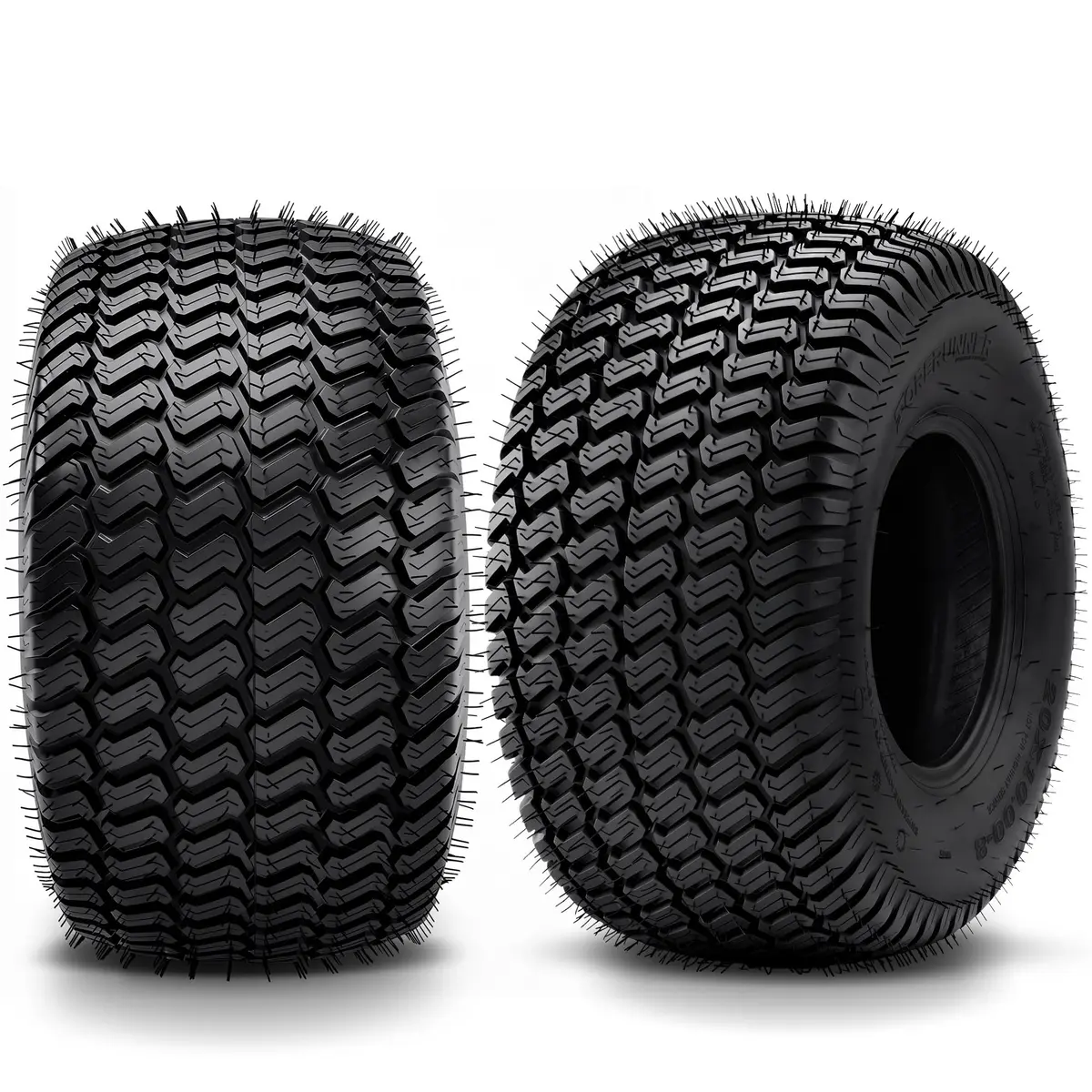 YINTATECH 20x10-8 Lawn Mower Tires Set of 2 | 4-Ply Tubeless for Lawn & Garden Vehicles - main product image