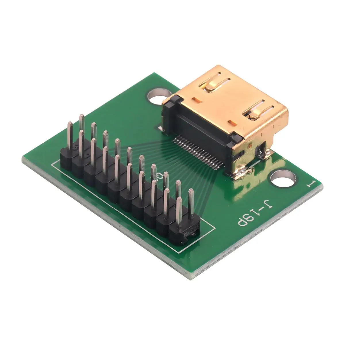 Teansic HDMI Female 19-Pin Breakout PCB Board with 2.54mm Straight Pin (2-Pack) | Essential for Hardware Debugging & Signal Testing - view 5