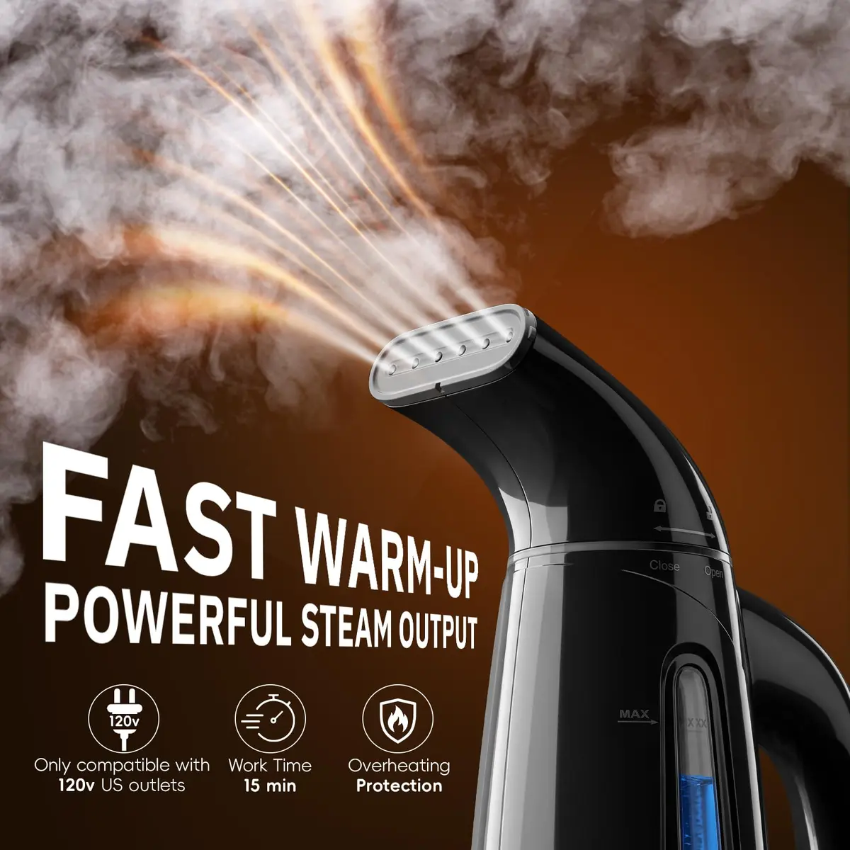 OGHom Steamer for Clothes 240ml 700W | Portable Travel Garment Steamer - view 2