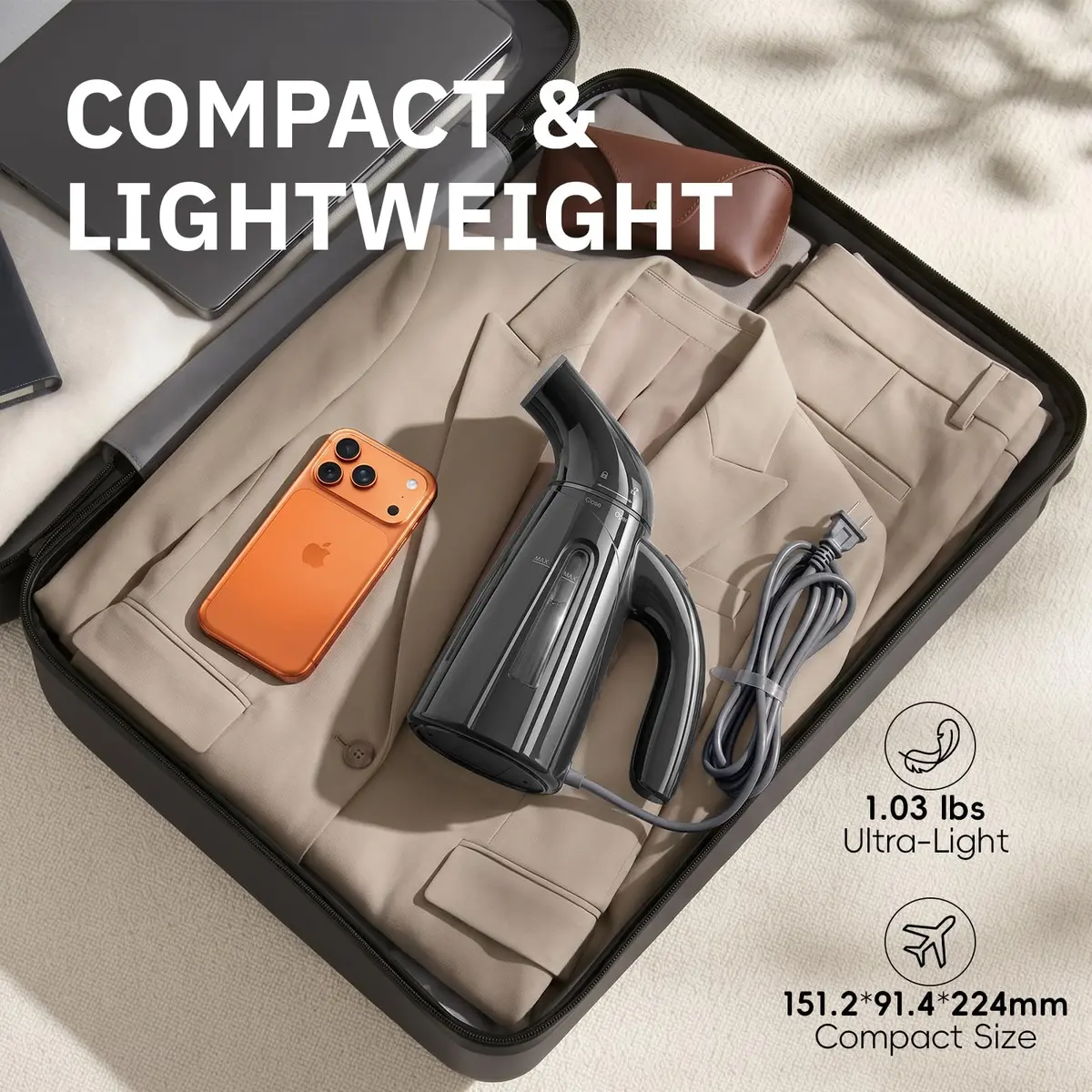 OGHom Steamer for Clothes 240ml 700W | Portable Travel Garment Steamer - view 3