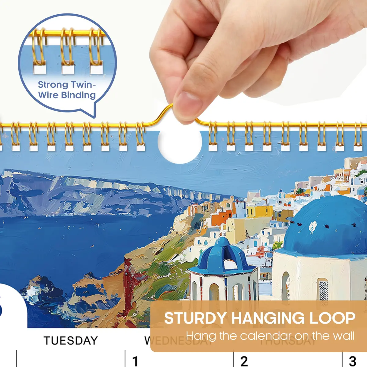 Taja Calendar 2026-2027 | 21-Month Wall Calendar with Elegant European Landscapes - view 3