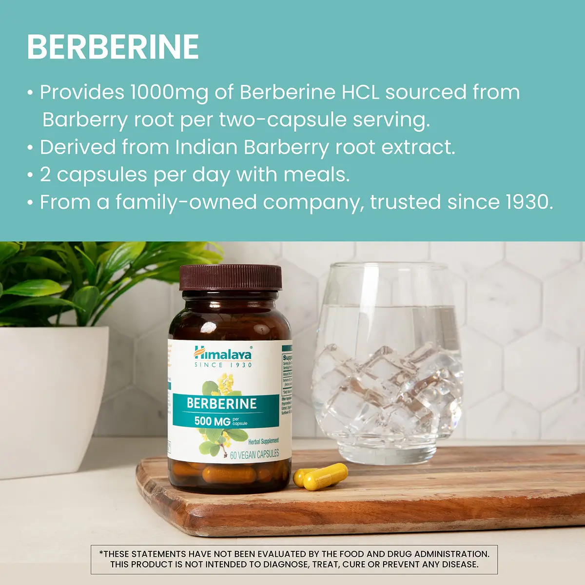 Himalaya Berberine Supplement 1000 mg | Supports Immunity & Metabolism, Vegan, 2 Pack - view 3