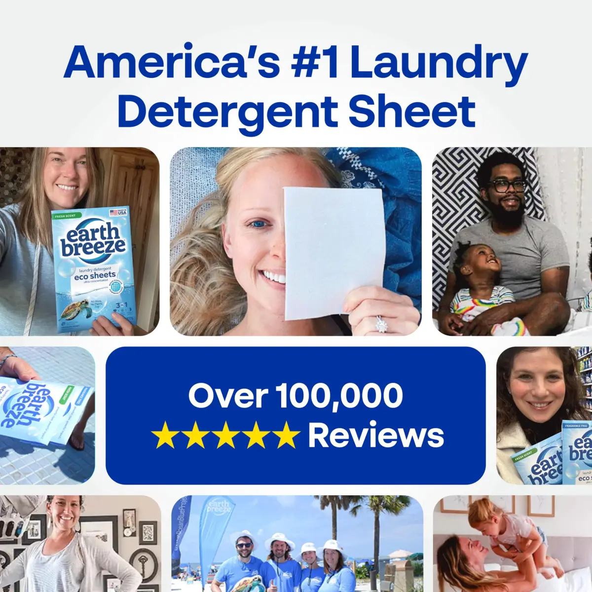 Earth Breeze Laundry Detergent Sheets River Rain 60 Loads | Eco-Friendly & Travel-Ready - view 8