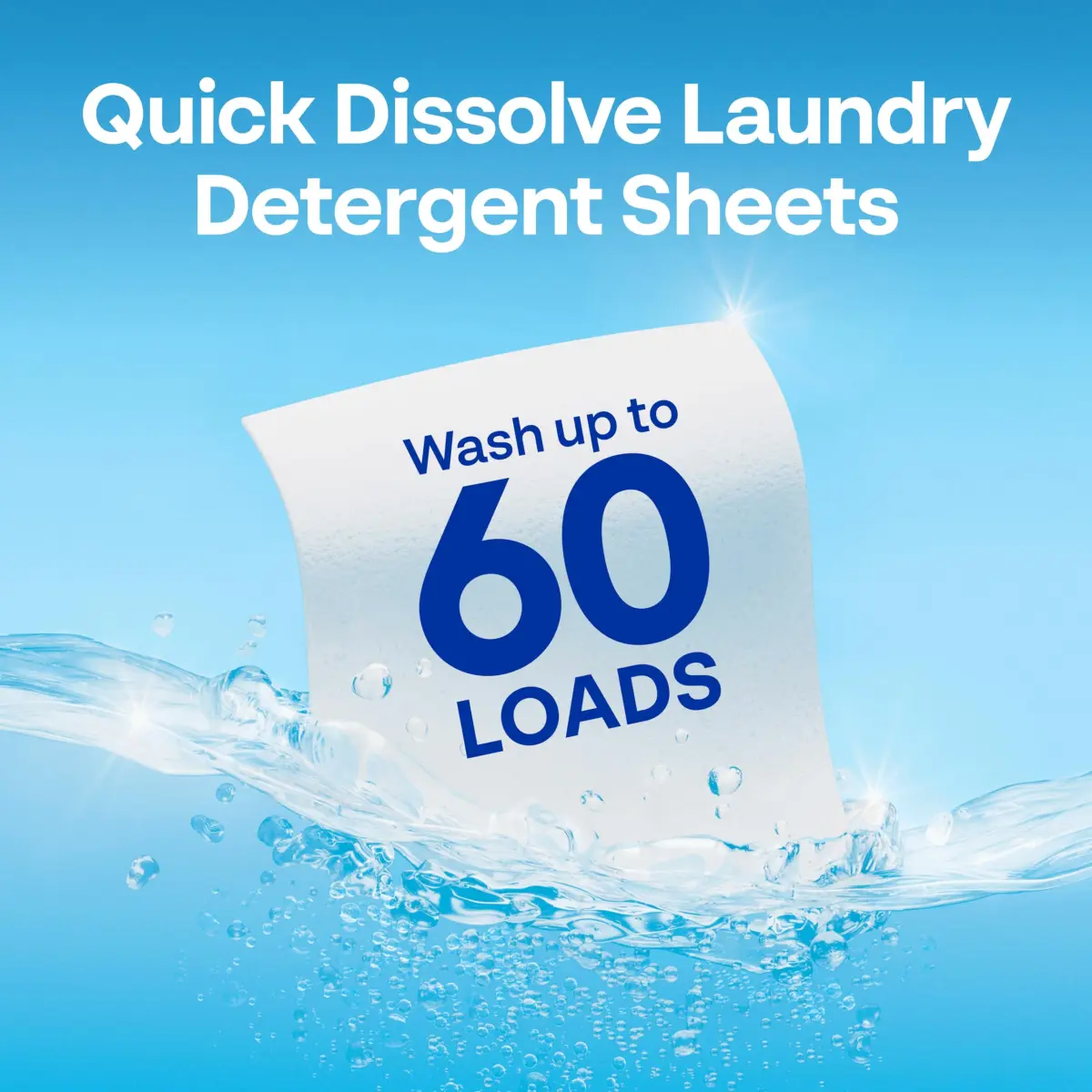 Earth Breeze Laundry Detergent Sheets River Rain 60 Loads | Eco-Friendly & Travel-Ready - view 4