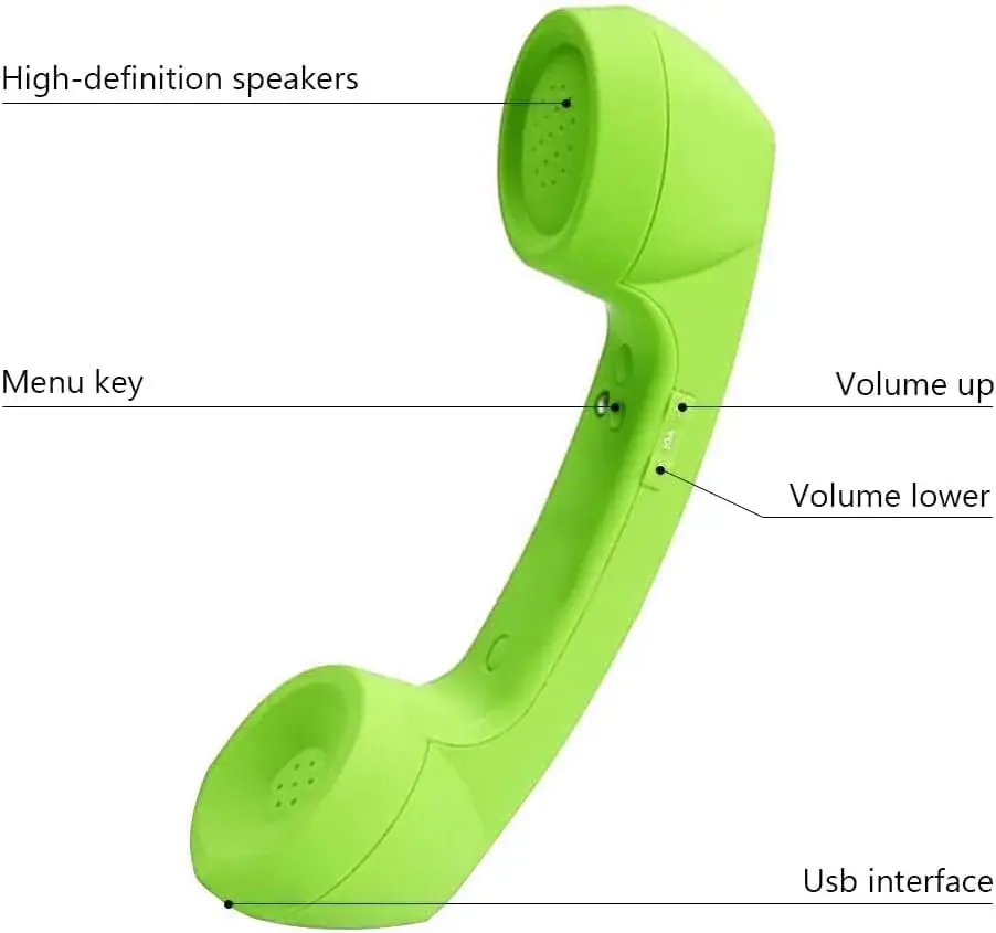 LIONSOUL Retro Bluetooth Handset with USB Charging | 12 Hours Talk Time - view 3