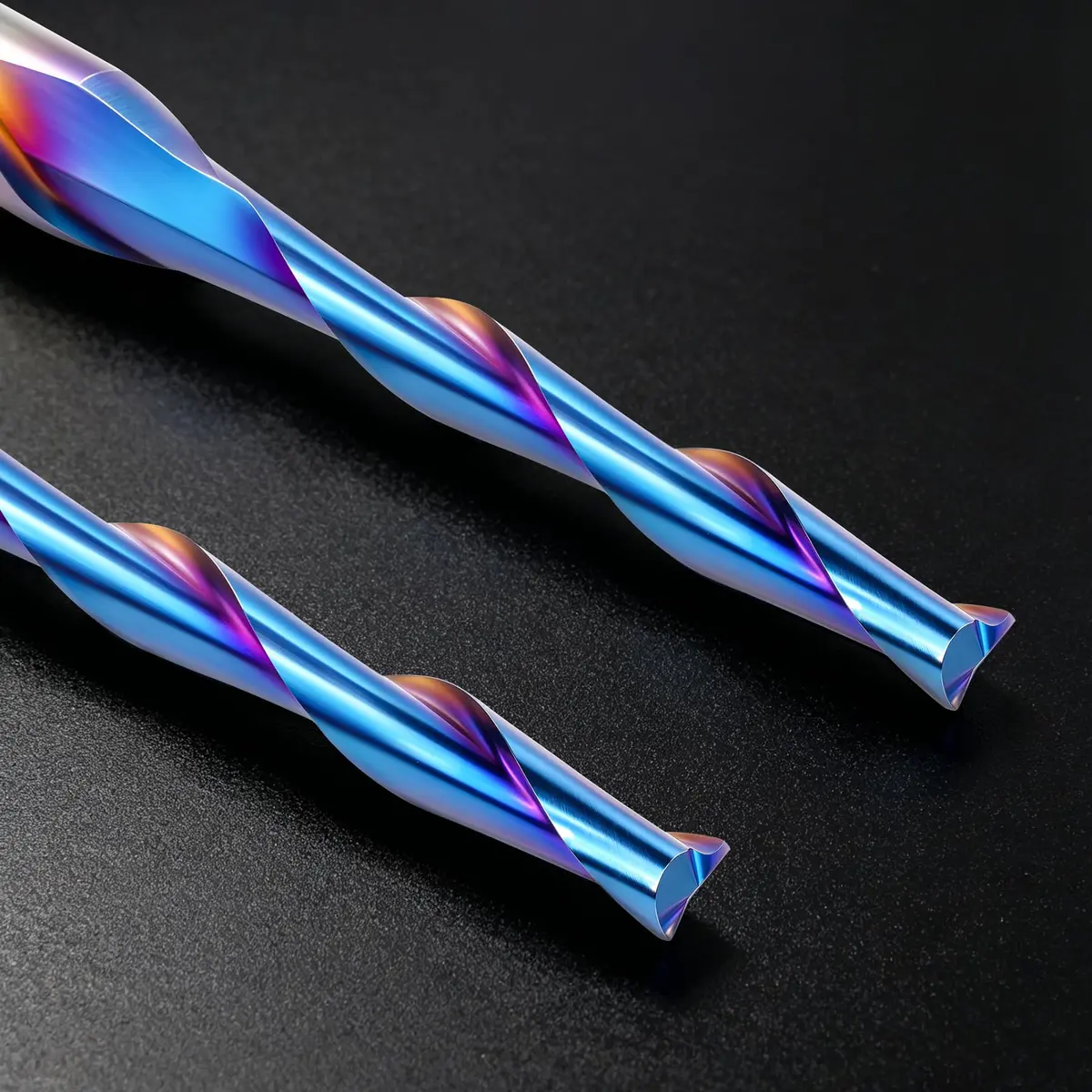 HQMaster 1/8" Shank 2-Flute Upcut CNC Router Bits 10pcs | Solid Carbide Spiral End Mill for Woodworking - view 7