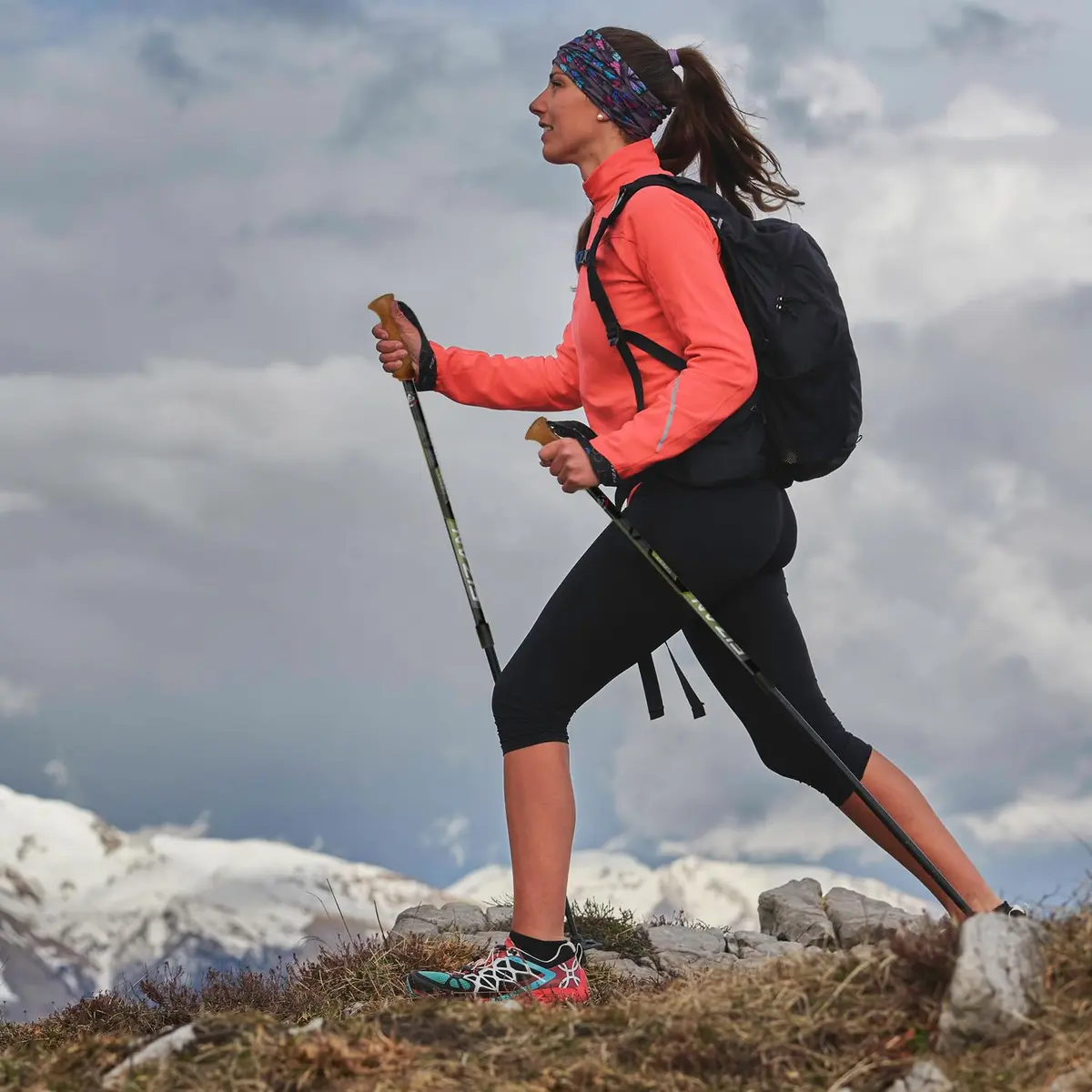Fizan Tierra Trekking Poles – 7.9 oz, Ultralight, Adjustable, Collapsible, Aluminum, Cork Grip, Light Blue | Customized Fit for Hiking - view 7