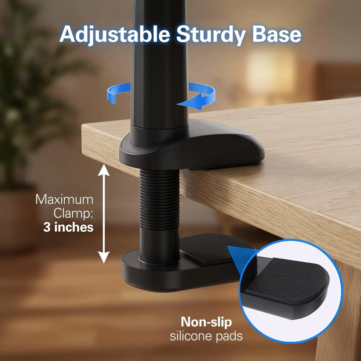 MAGIPEA Gooseneck Phone Holder for Bed, 39inch Flexible Long Arm Overhead Cell Phone Mount for Desk, Hands-Free Viewing Clamp Stand Compatible with iPhone 17 16 15 Pro Max and 3.5-7" Devices | Stable, Durable, Adjustable - view 4