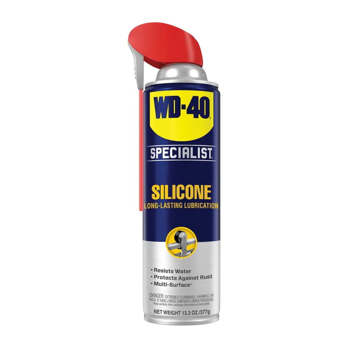 WD-40 Specialist Silicone Lubricant Spray 377 ml (13.3 OZ) | Reduces Friction & Wear - main product image