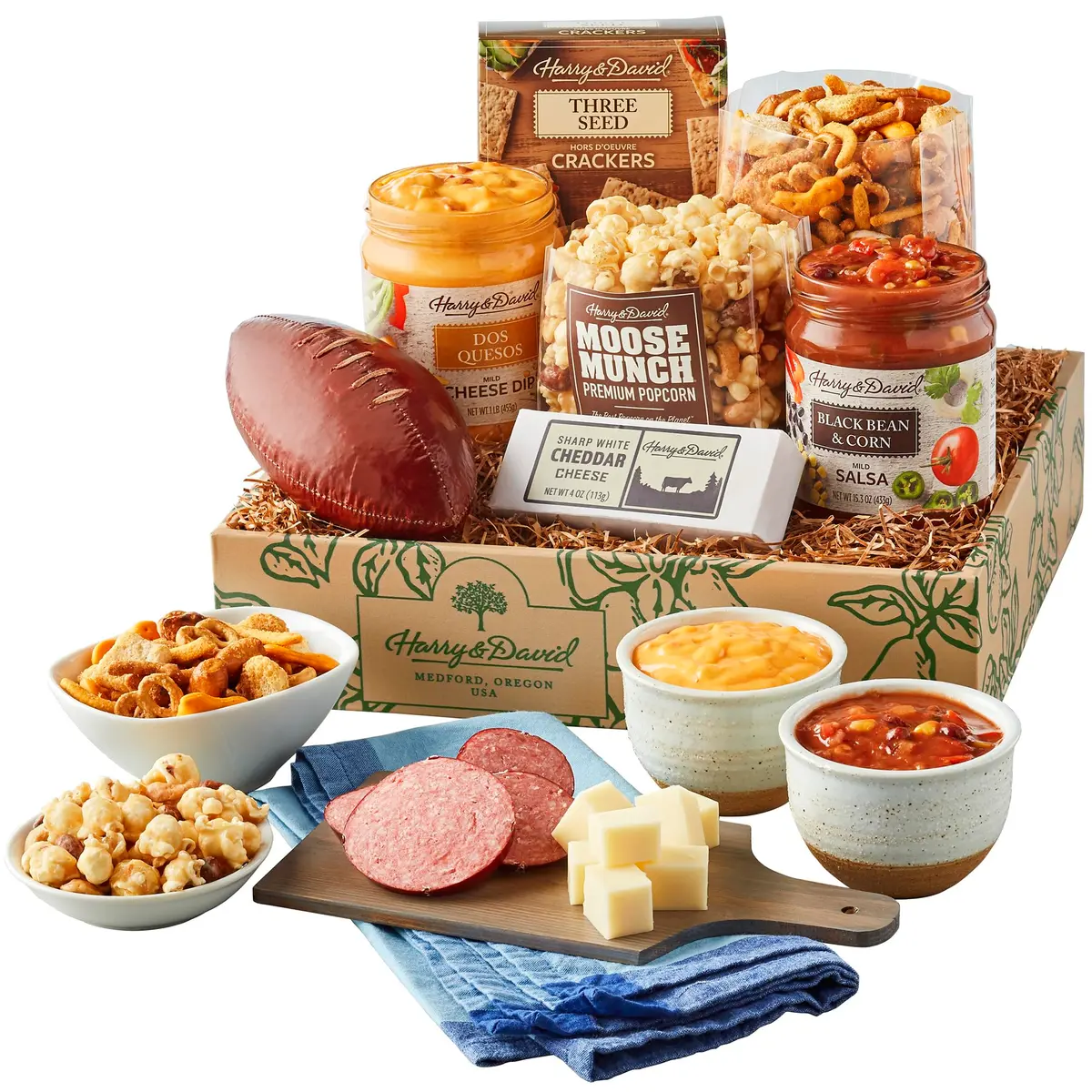 Harry & David Hometeam Snack Box 4 lb 6 oz | Football Season Moose Munch Assorted Snacks - main product image