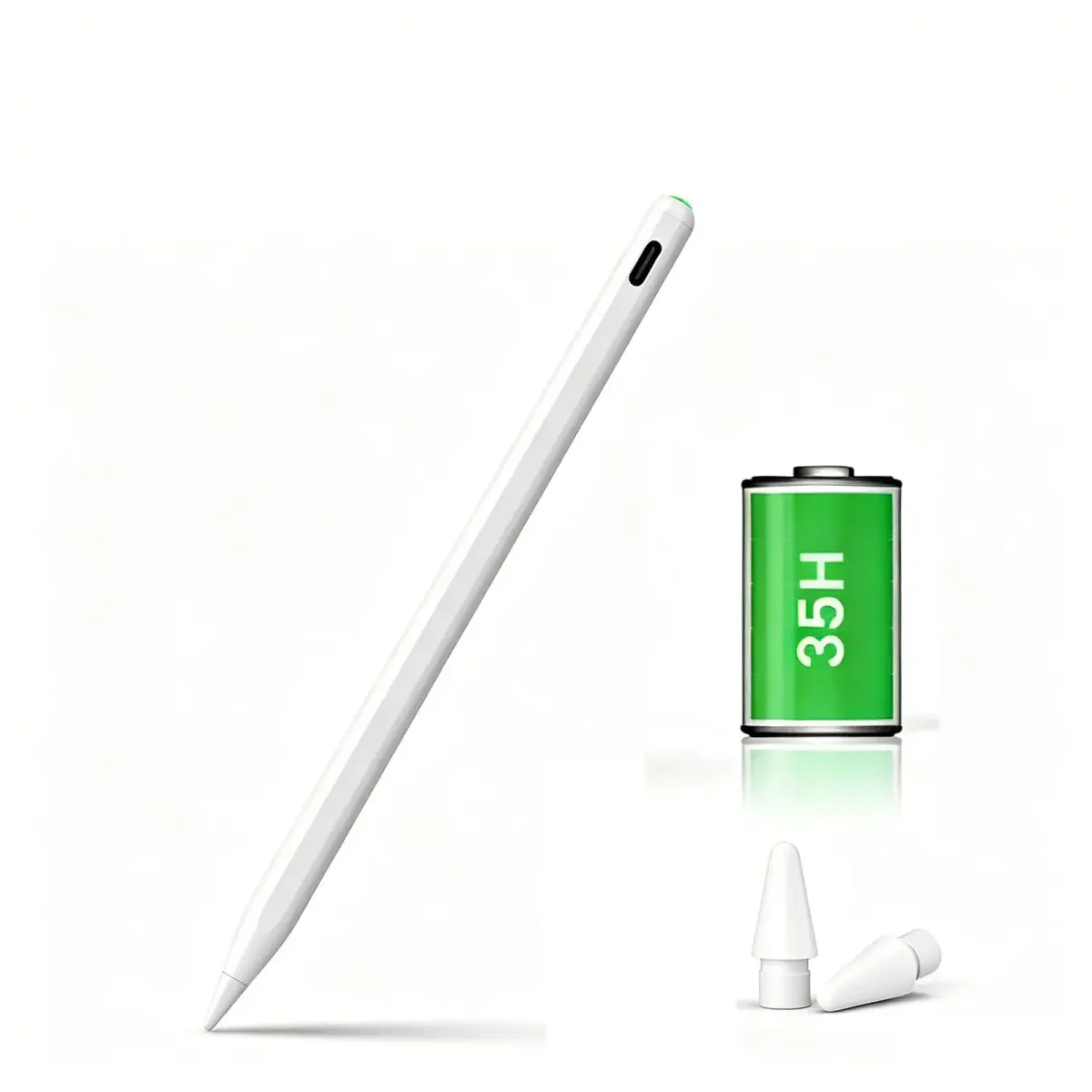STYLUSHOME Stylus Pen for iPad 2018-2026, 35H Battery, Palm Rejection, Magnetic | Tilt Sensitive, USB-C Fast Charge - main product image