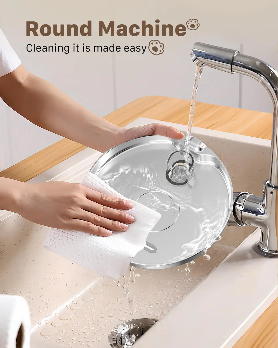 GIOTOHUN Pet Water Fountain Stainless Steel 2.2L | Quiet, Durable & Easy to Clean - view 9