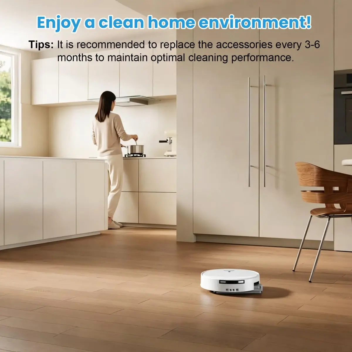 KTNAid 21 Pcs Accessories Kit for ECOVACS DEEBOT T90 PRO Omni Robot Vacuum | Main Brush, HEPA Filters, Side Brushes, Dust Bags, Roller Mops, Cleaning Tool & Screwdriver - view 8