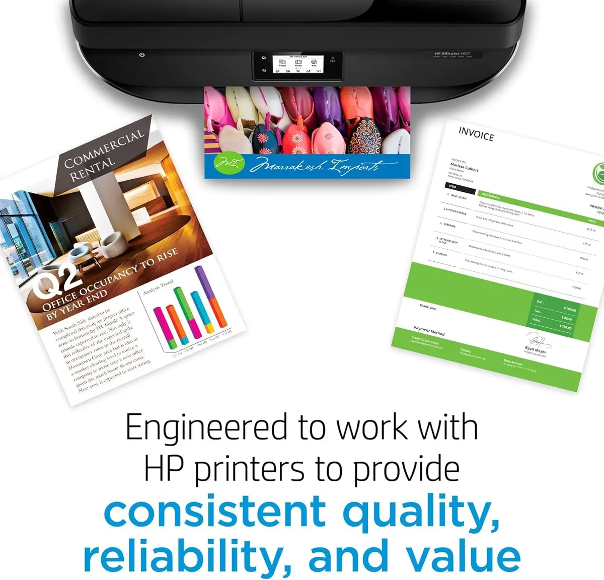 HP 62XL Black / 62 Tri-Color Original Ink Cartridge Bundle (600 Black Pages, 165 Color Pages) | Genuine HP Ink for Envy & OfficeJet Printers - view 8
