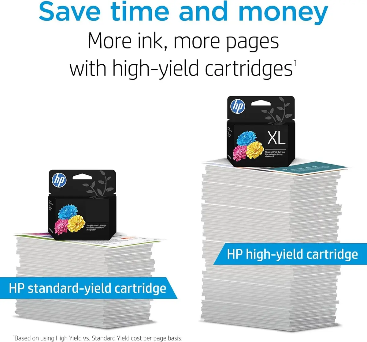 HP 62XL Black / 62 Tri-Color Original Ink Cartridge Bundle (600 Black Pages, 165 Color Pages) | Genuine HP Ink for Envy & OfficeJet Printers - view 3