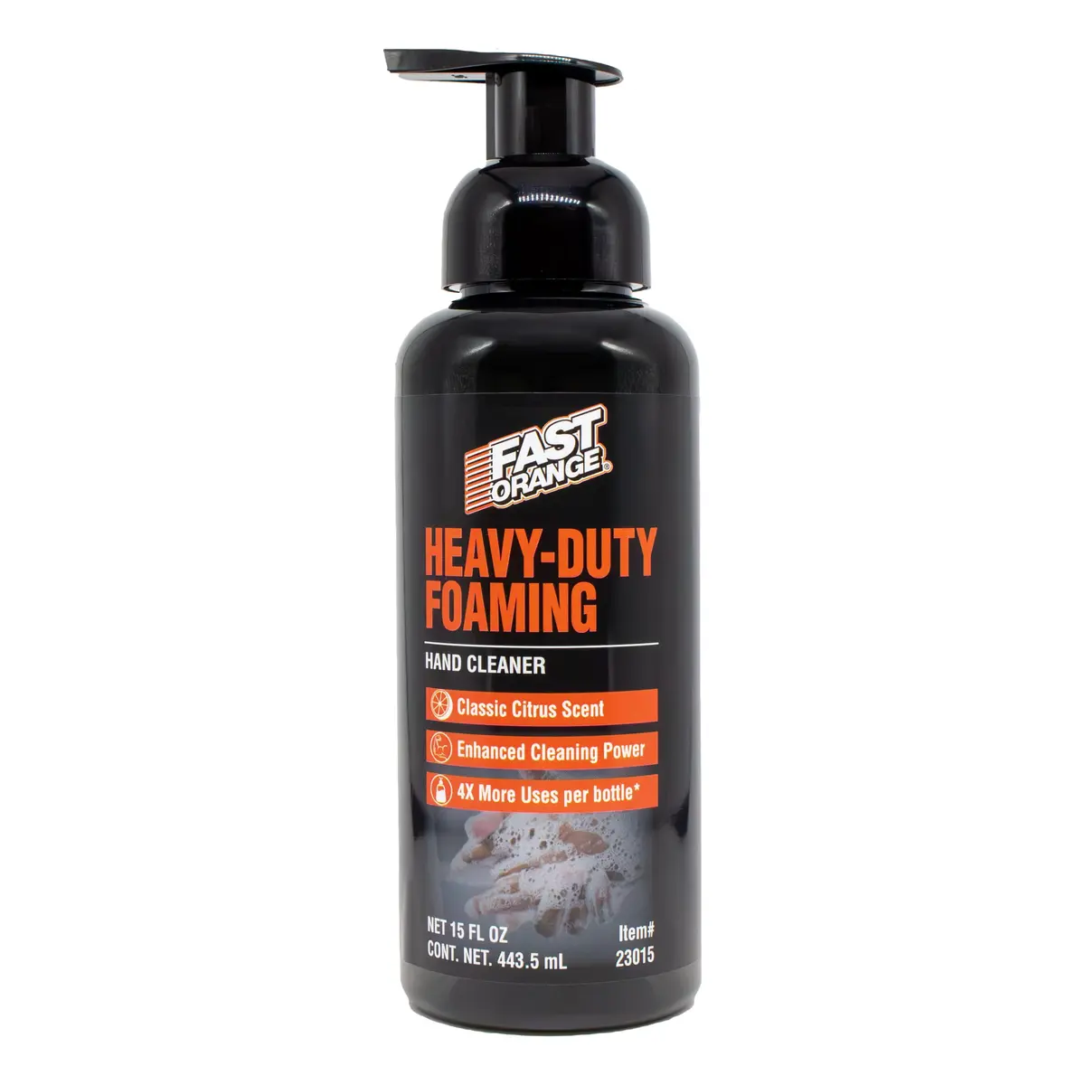 Fast Orange Heavy-Duty Foaming Hand Cleaner 444ml (15 Fl Oz) | Cleans Grease, Grime & Oil - main product image