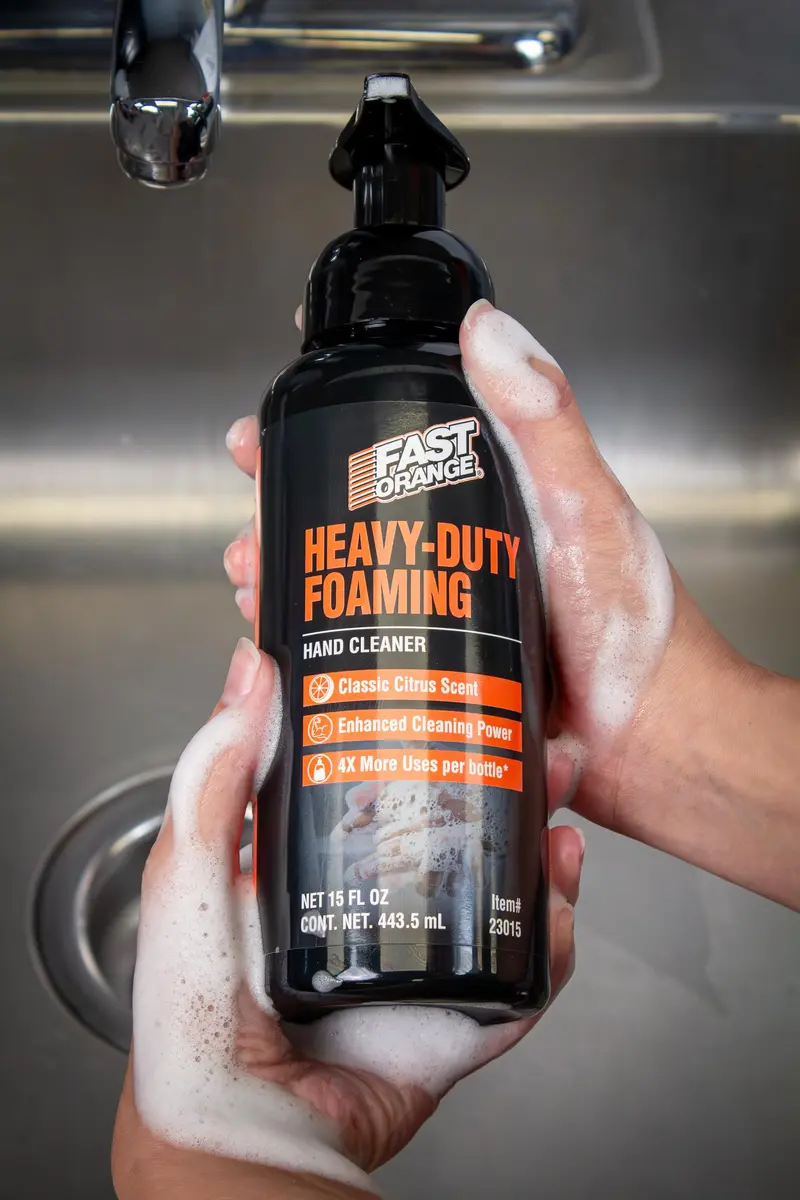 Fast Orange Heavy-Duty Foaming Hand Cleaner 444ml (15 Fl Oz) | Cleans Grease, Grime & Oil - view 3