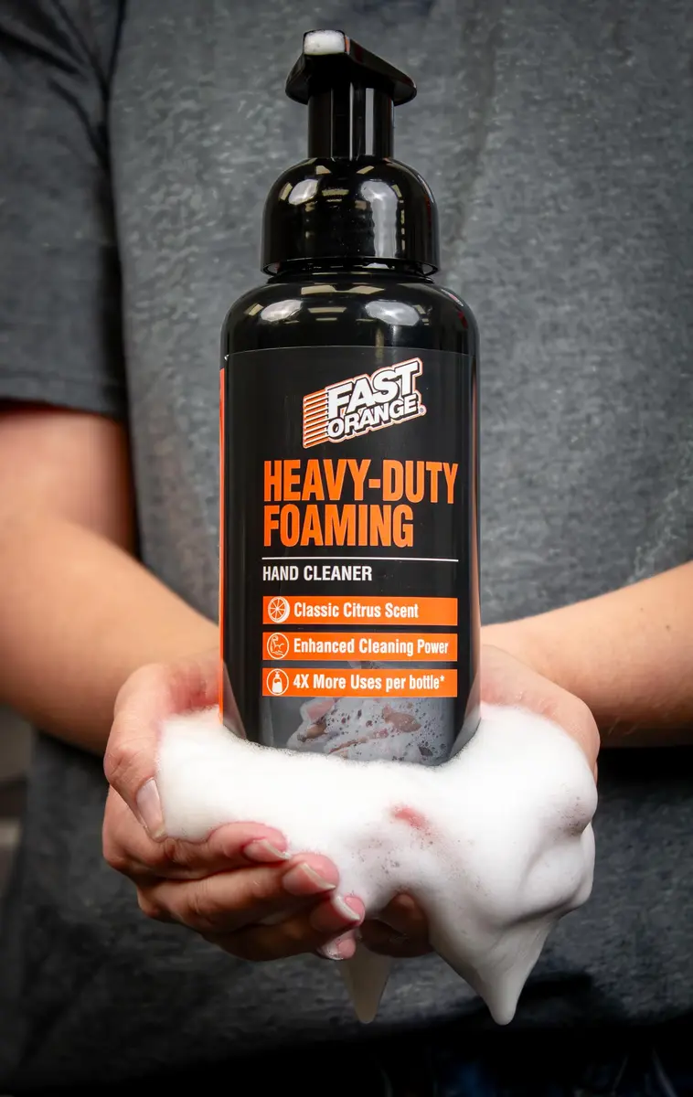 Fast Orange Heavy-Duty Foaming Hand Cleaner 444ml (15 Fl Oz) | Cleans Grease, Grime & Oil - view 4