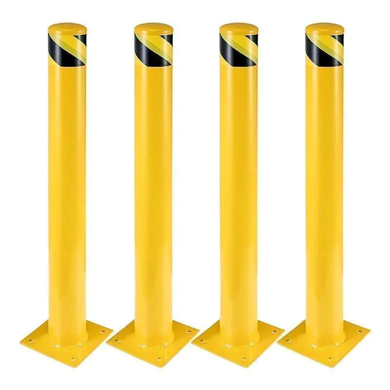 SierraSquad 36 Inch Steel Safety Bollards | Heavy-Duty Impact Barrier for Driveways & Storefronts - main product image