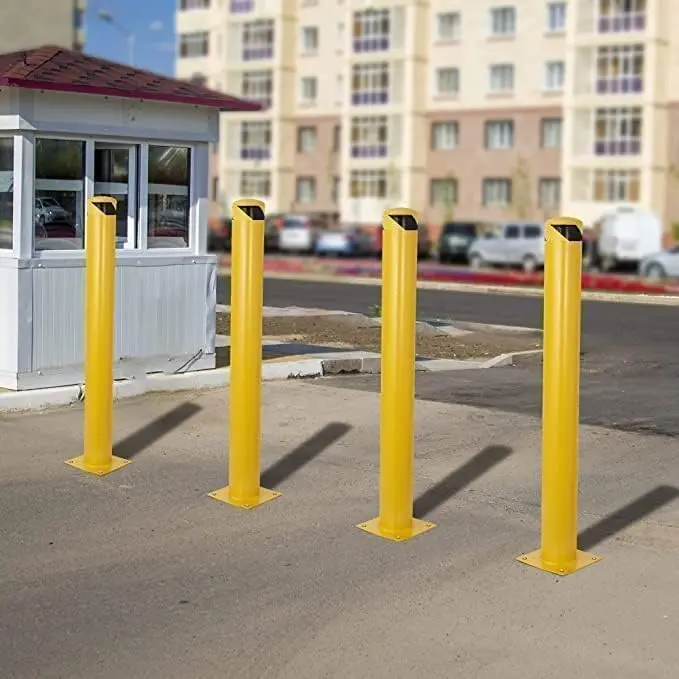 SierraSquad 36 Inch Steel Safety Bollards | Heavy-Duty Impact Barrier for Driveways & Storefronts - view 11