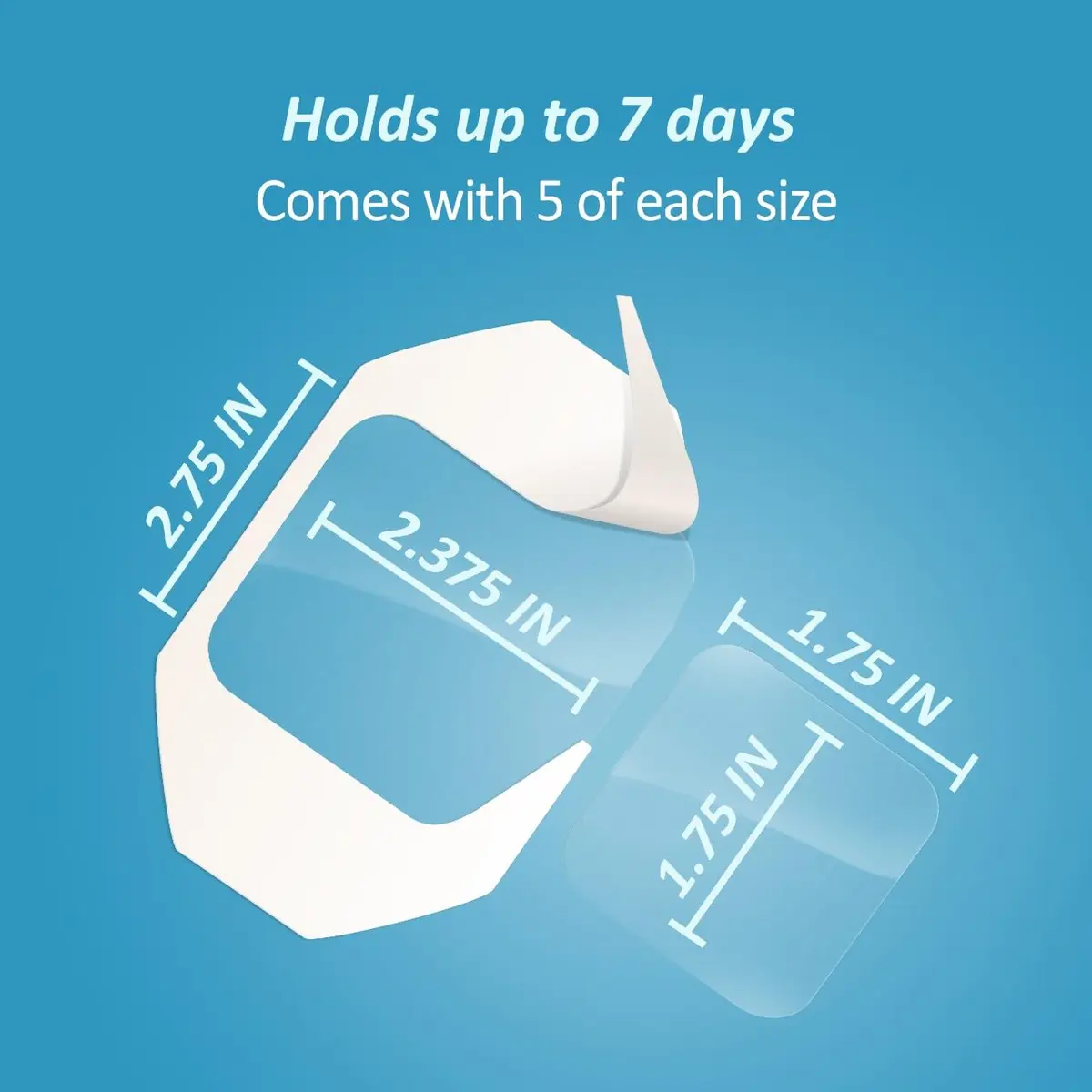 Nexcare Tegaderm Transparent Dressing, Clear Film | Waterproof, Breathable, 7-Day Wear, 10 Dressings, 3-Pack - view 4