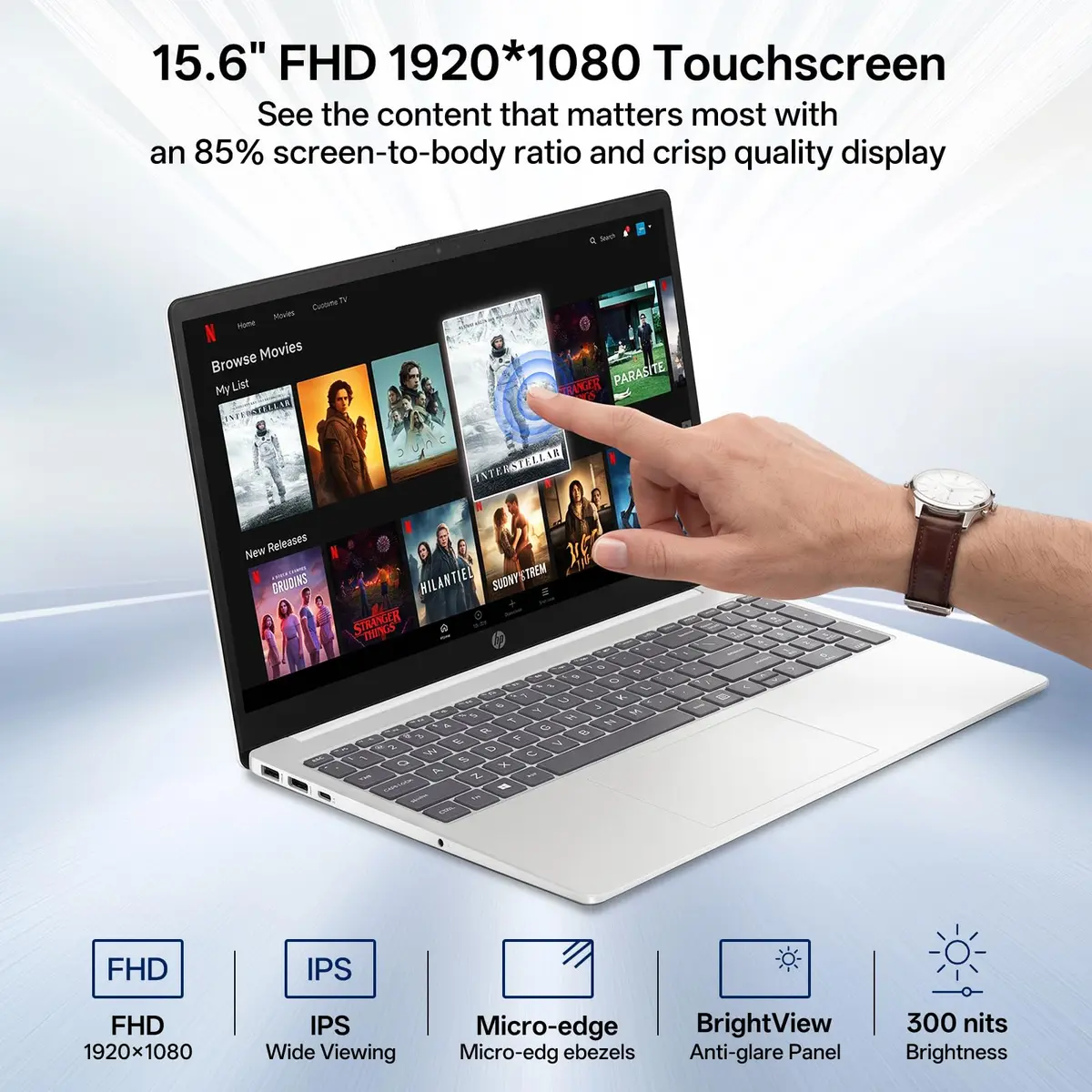 HP 15.6 Touchscreen Ultra 7 155H 2026 Edition AI Laptop,16GB DDR5 512GB SSD | 15.6 inch FHD Touch, Intel Core Ultra 7, Windows 11 - view 4