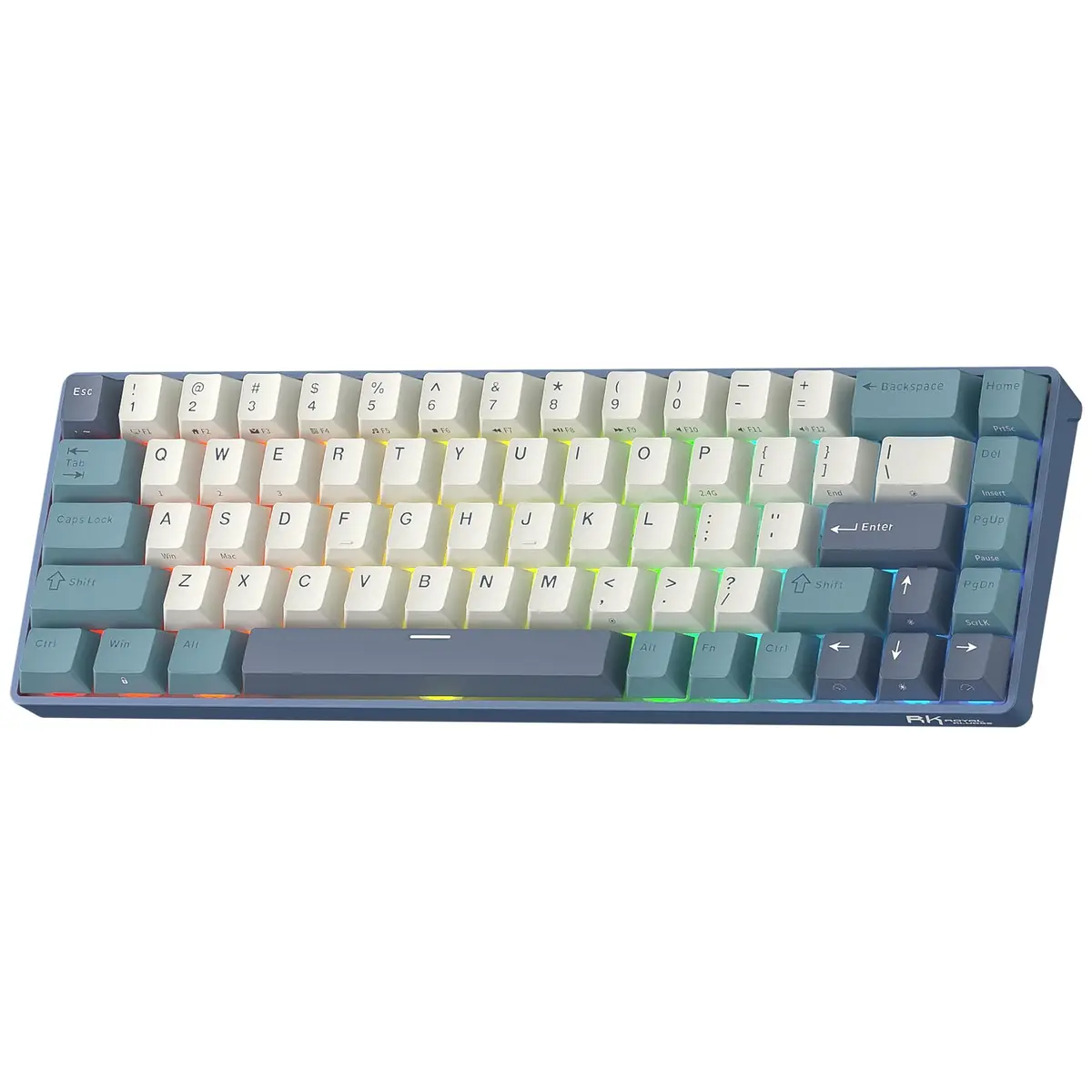 RK ROYAL KLUDGE RK68 65% RGB Wireless Mechanical Keyboard for Gaming, Work | Compact, Tri-Mode Connectivity & Customizable Switches - main product image