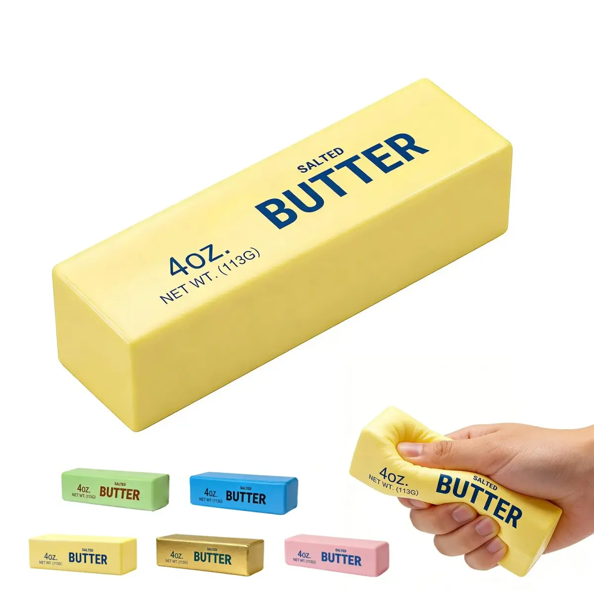 XQOQO Butter Squishy Slow Rising Squeeze Toy 14 cm (5.32 in) | Non-Toxic PU Material - main product image