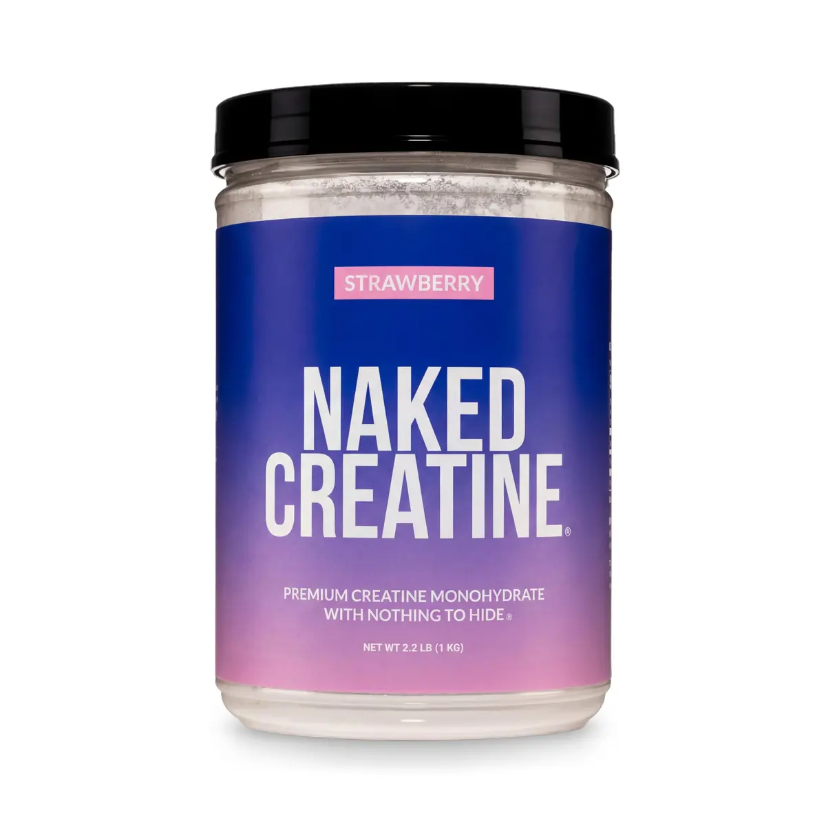 NAKED Creatine Strawberry Flavored Creatine Monohydrate Powder 90 Servings (35.2 oz / 1 kg) | Muscle Growth & Vegan Formula - main product image