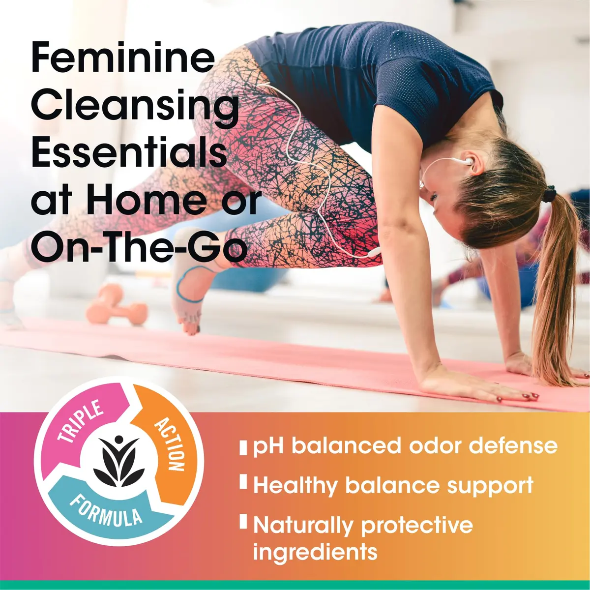 vH essentials Feminine Cleansing Wipes 32 Ct | pH Balanced Odor Defense for Women - view 2
