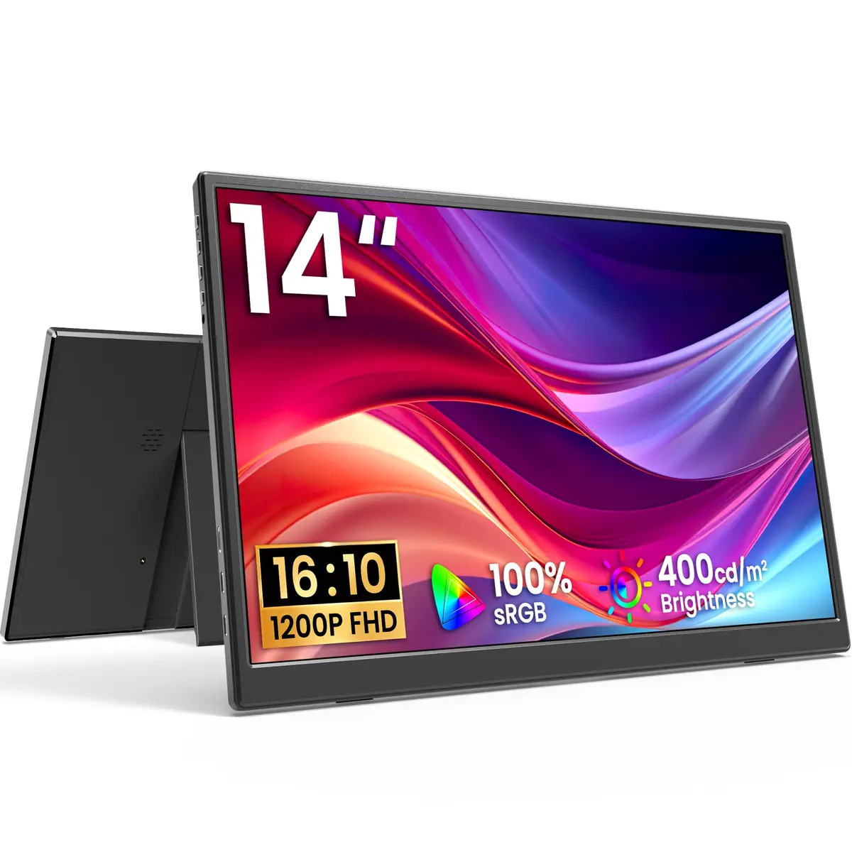 WCV 14 Inch Portable Monitor 1920×1200 IPS | Ultra-Slim Travel Display for Gaming & Work - main product image