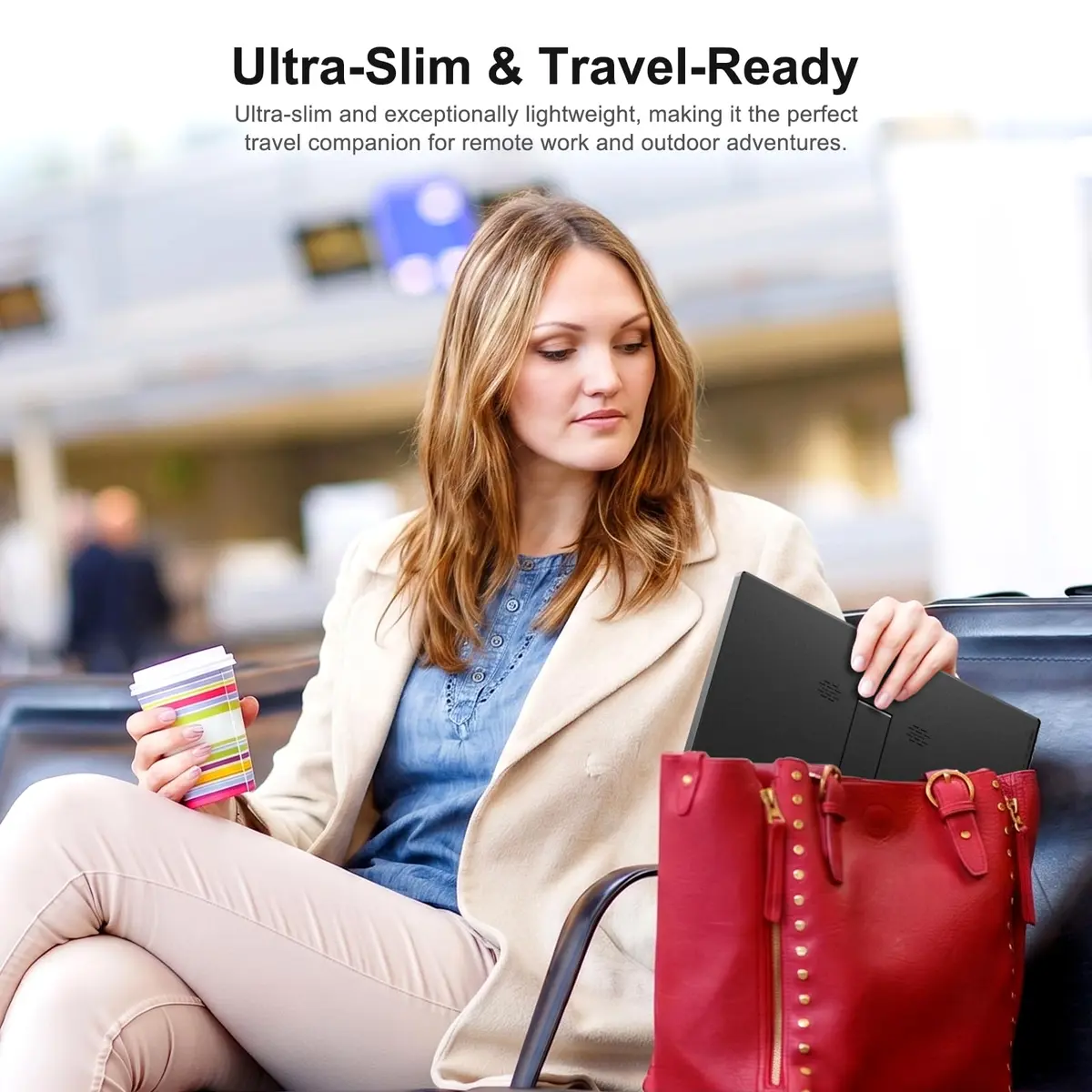 WCV 14 Inch Portable Monitor 1920×1200 IPS | Ultra-Slim Travel Display for Gaming & Work - view 9